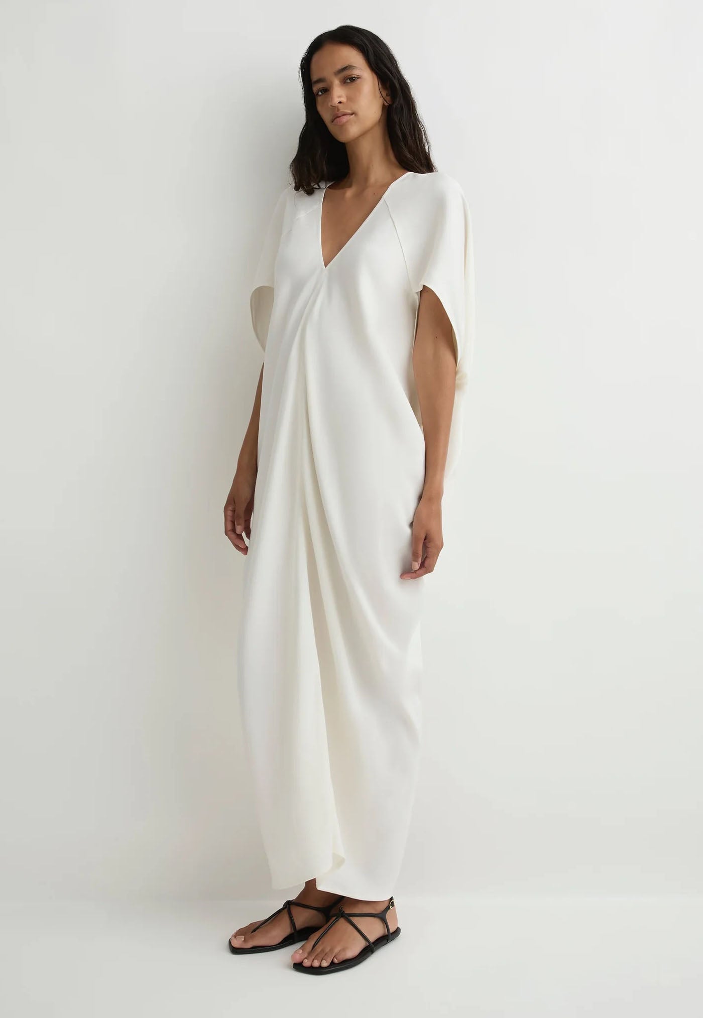 Lyon Caftan Dress - White