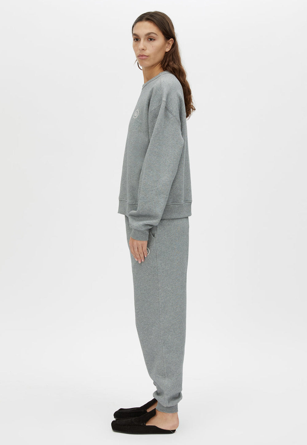 Bonnie Small Graphic Sweater - Grey Marle