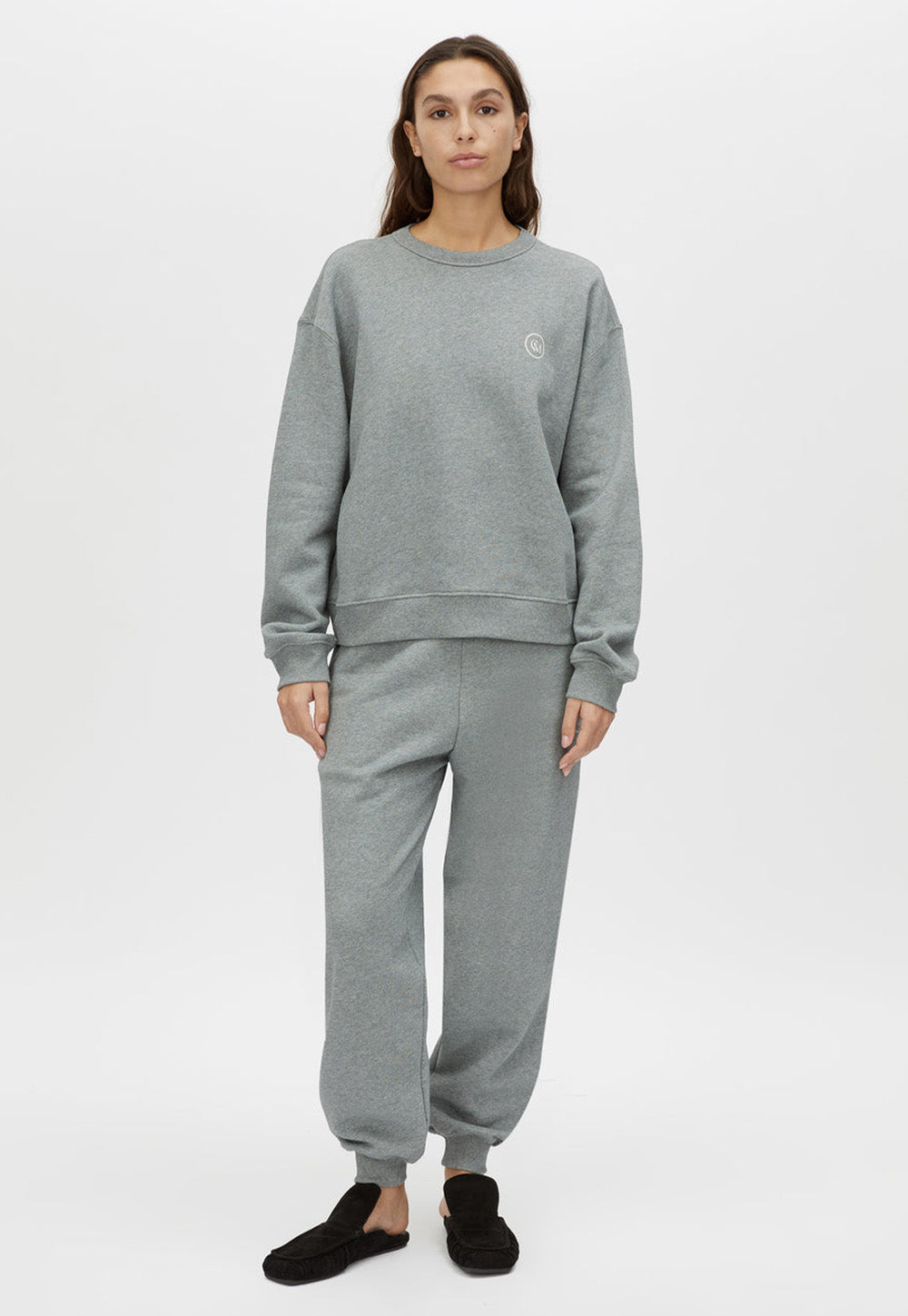 Bonnie Small Graphic Sweater - Grey Marle