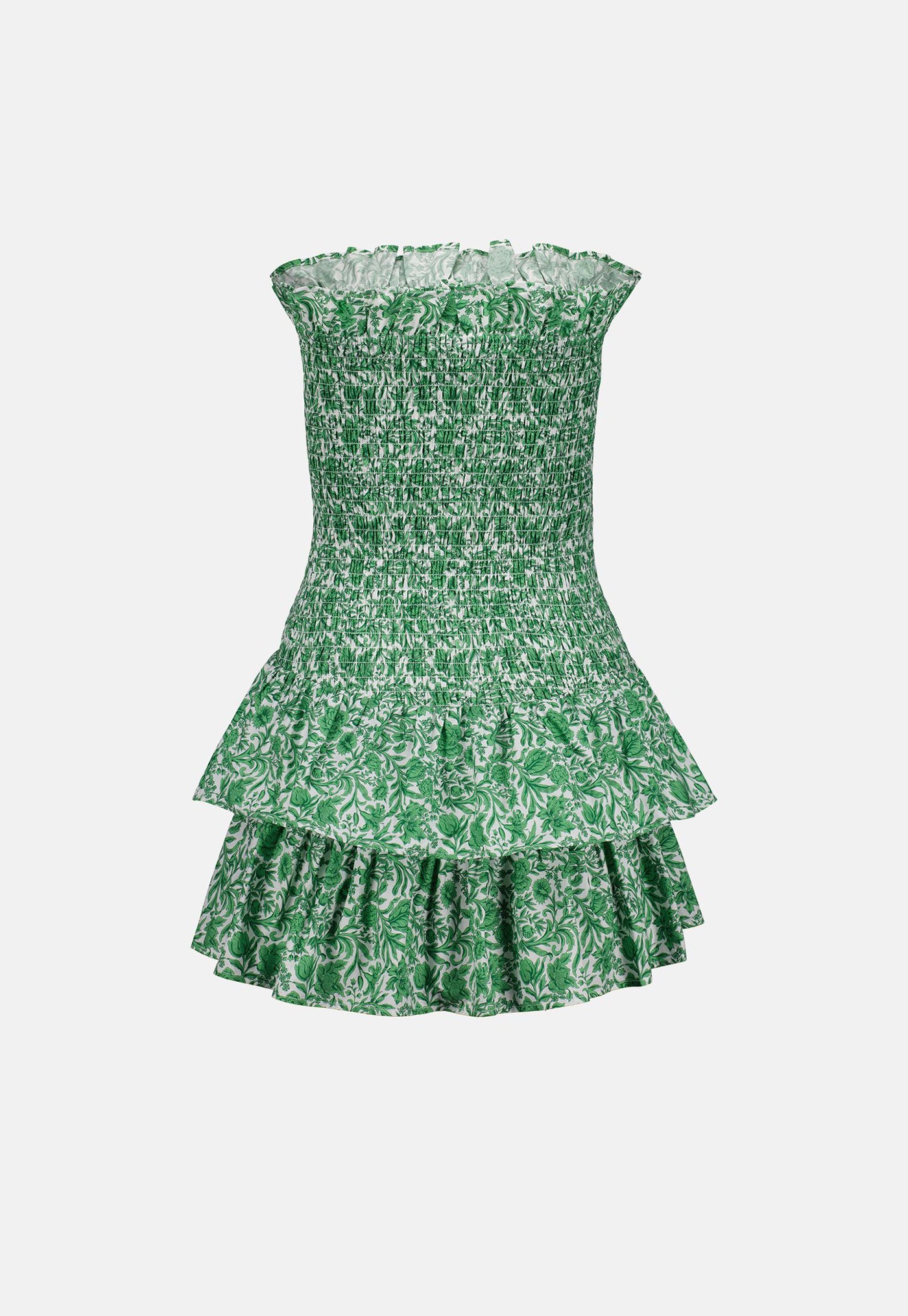 Georgette Dress - Green Liberty Poplin sold by Angel Divine
