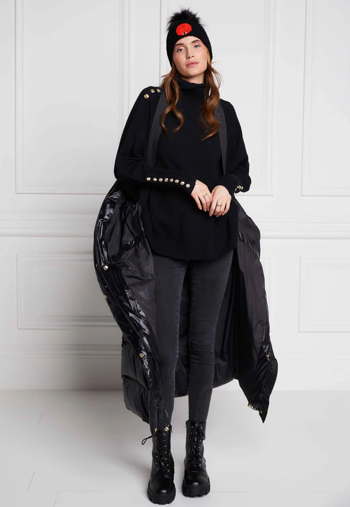 Camden Longline Coat - Black