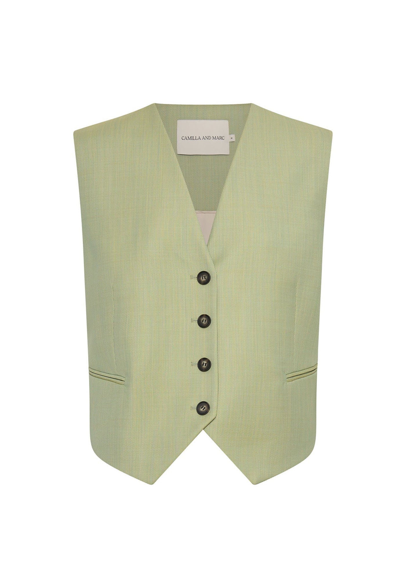 Jaccard Wool Vest - Lime Blue sold by Angel Divine