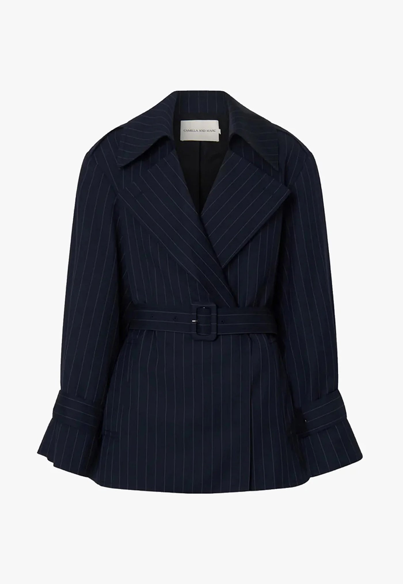 Brody Short Trench Coat - French Navy