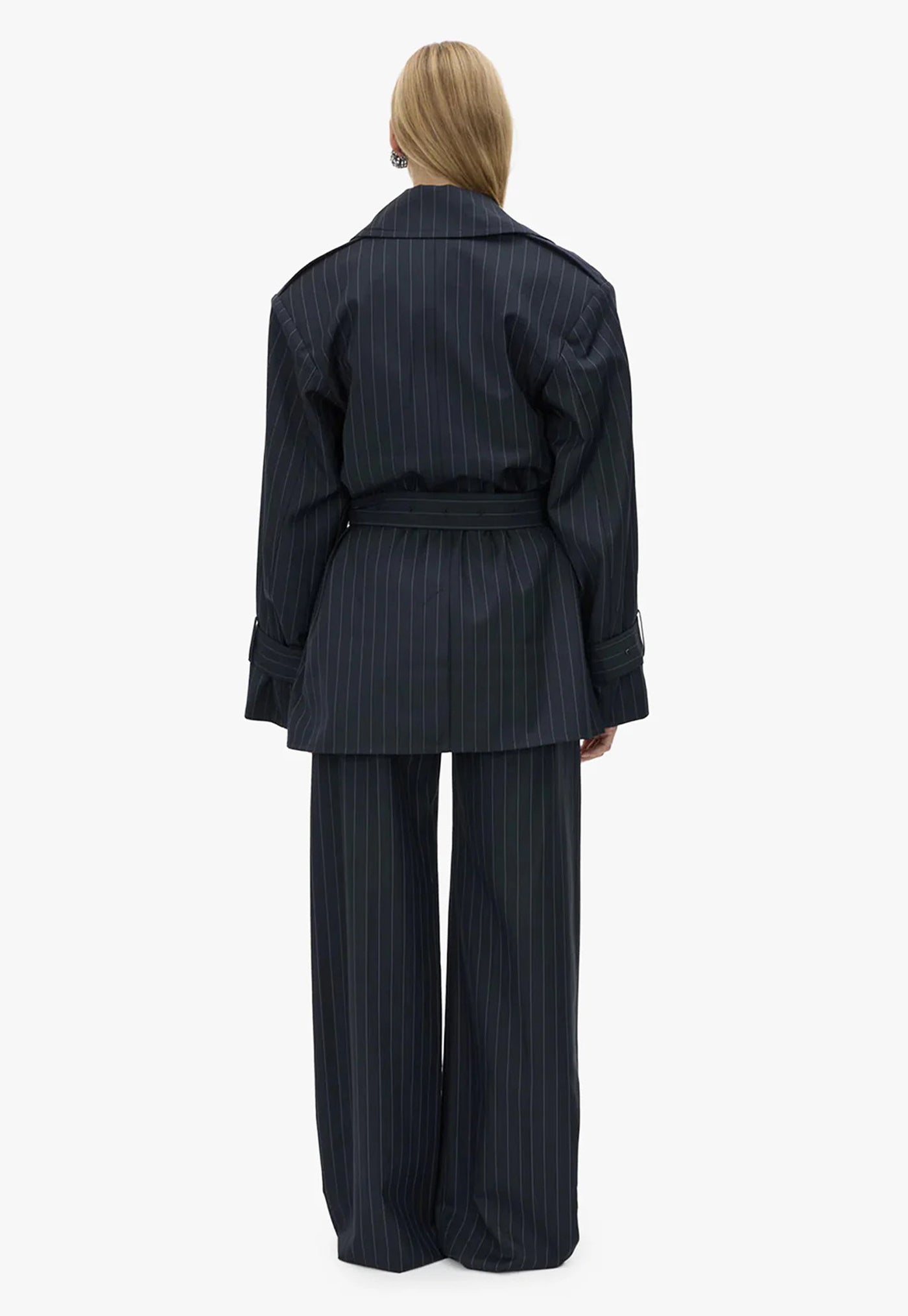 Brody Short Trench Coat - French Navy