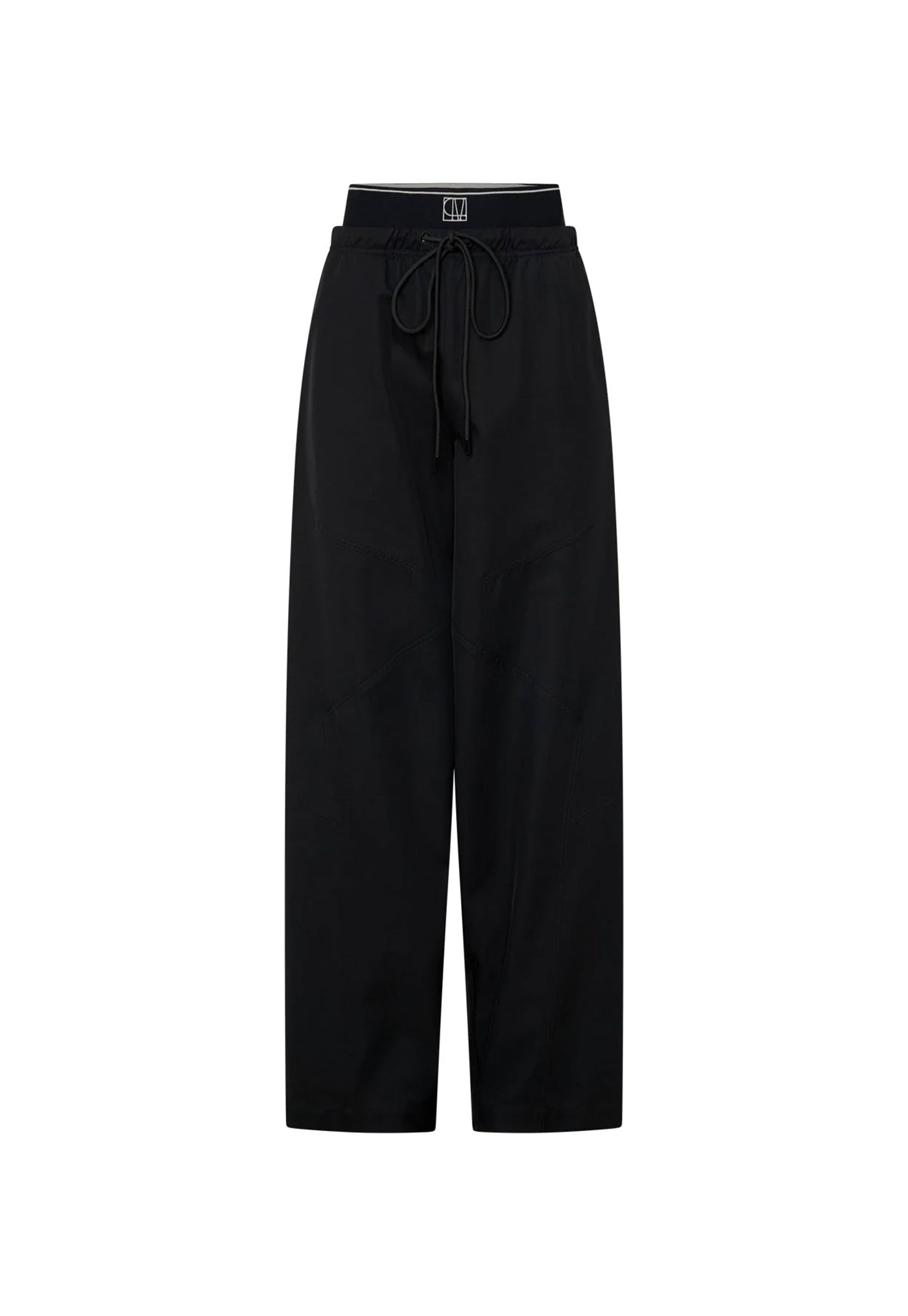 Cella Monogram Elastic Pant - Black