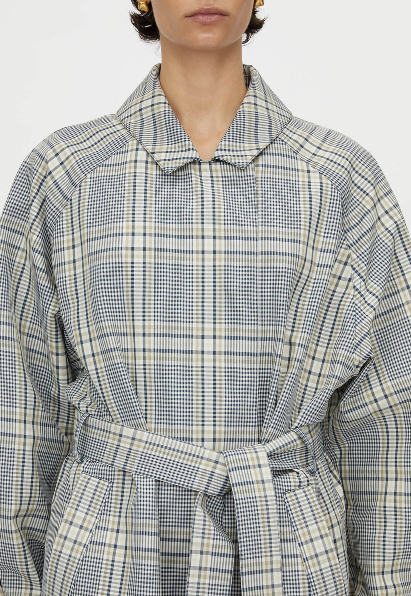 Delta Plaid Trench - Khaki Plaid