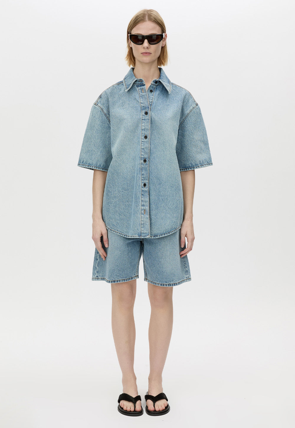 Ezra Denim Short - Light Vintage Blue