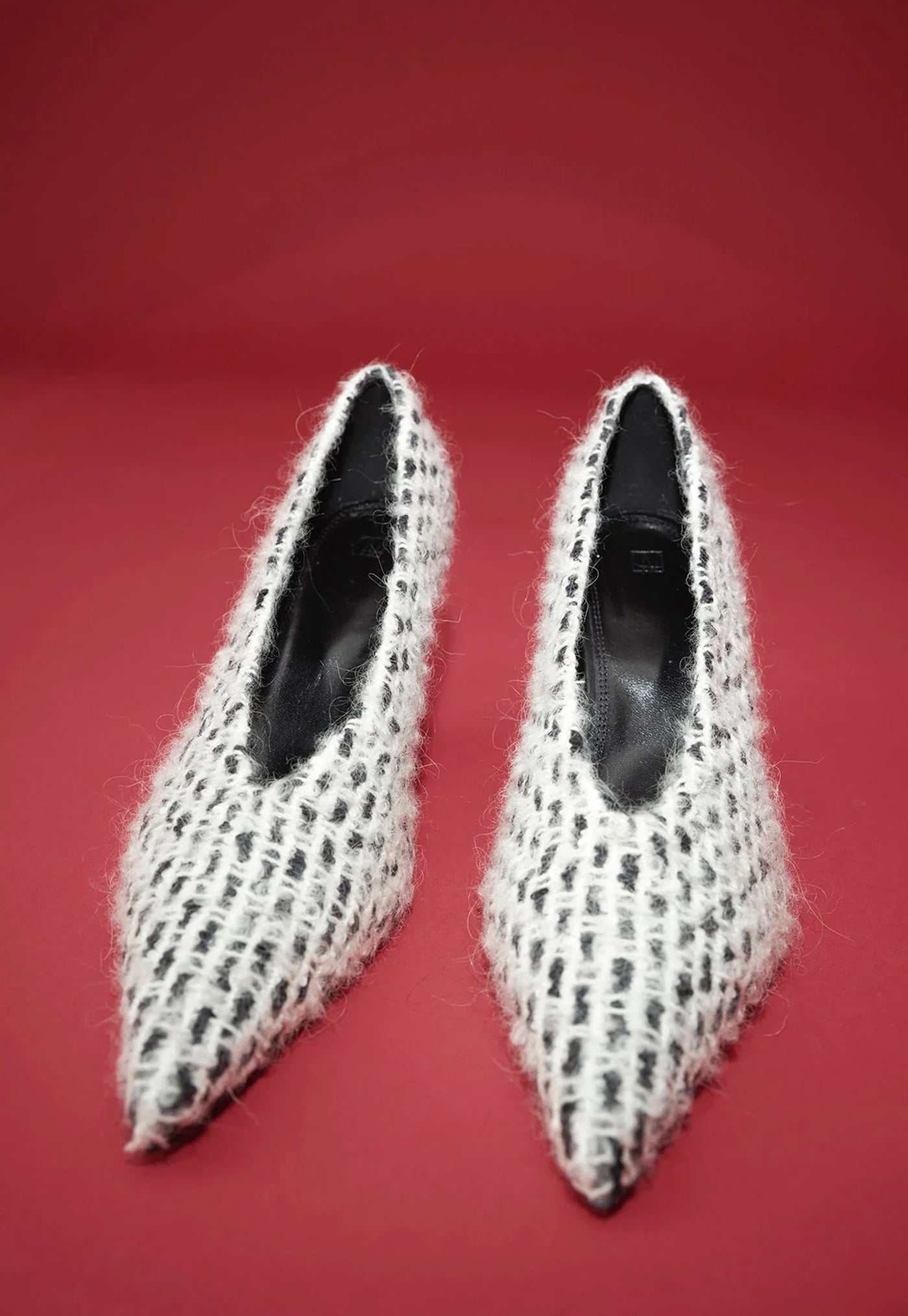 Rhys Braided Pump - Cream/Black