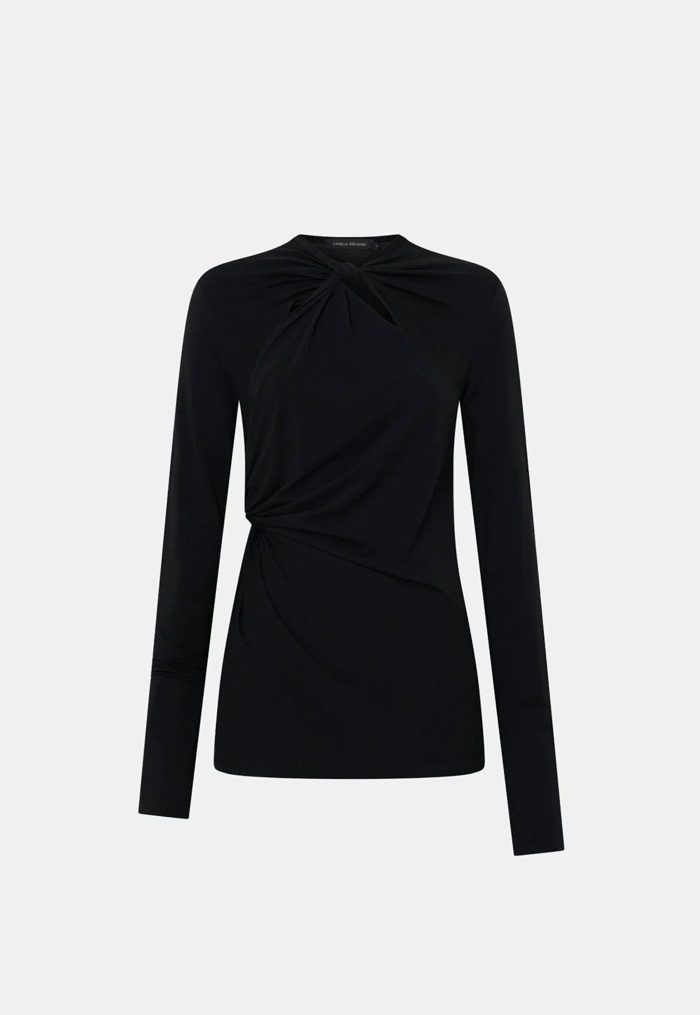 Felton Knot Long Sleeve Tee - Black