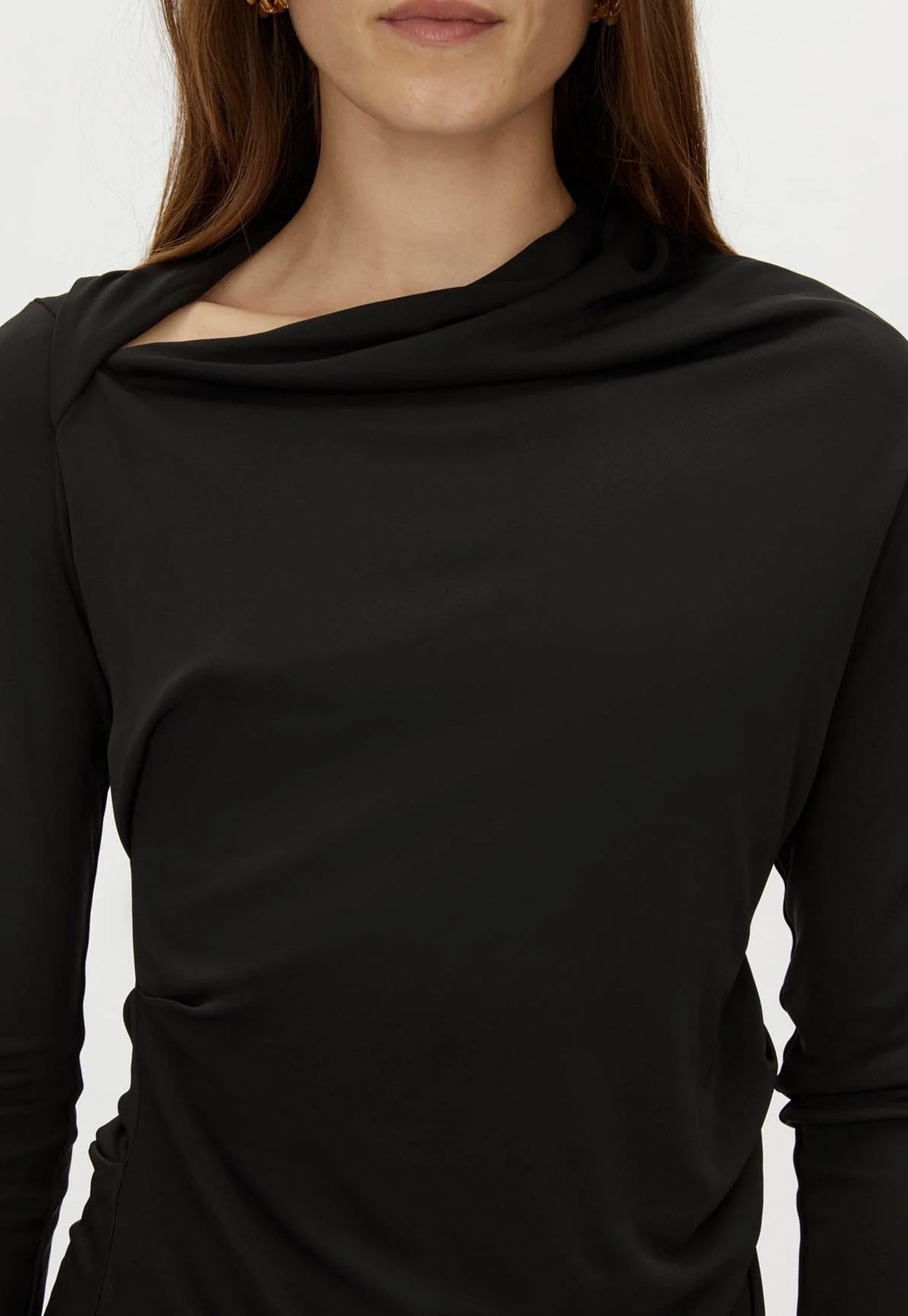 Mai Long Sleeve Top - Black