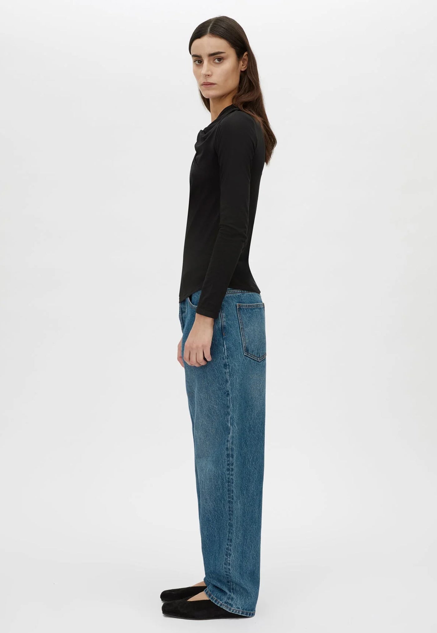 Felton Knot Long Sleeve Tee - Black