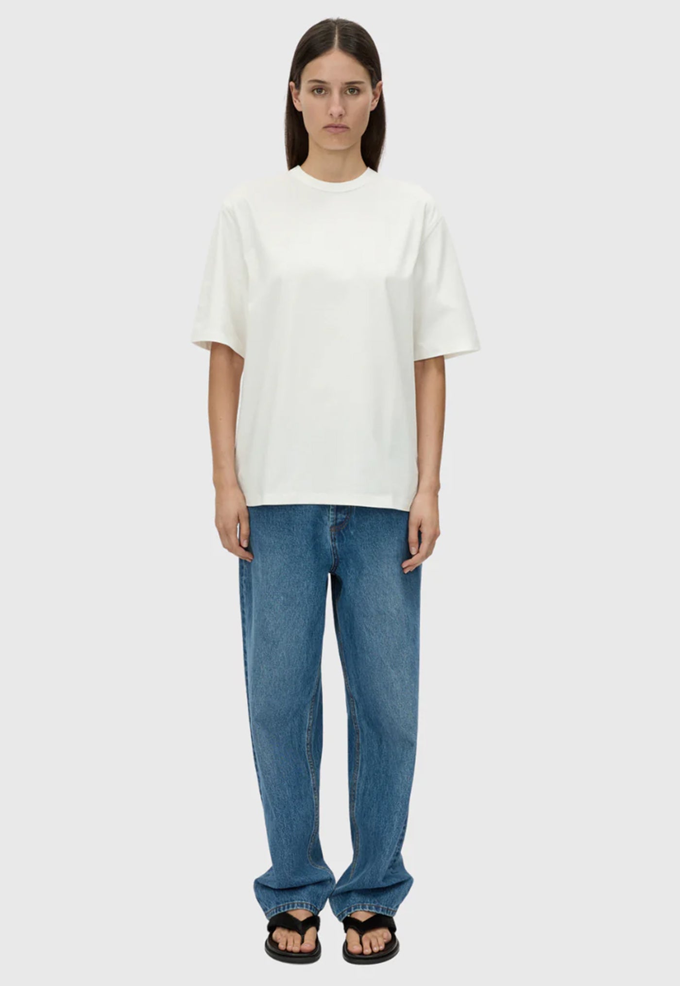 Eliasson Monogram Tee - Soft White/Slate