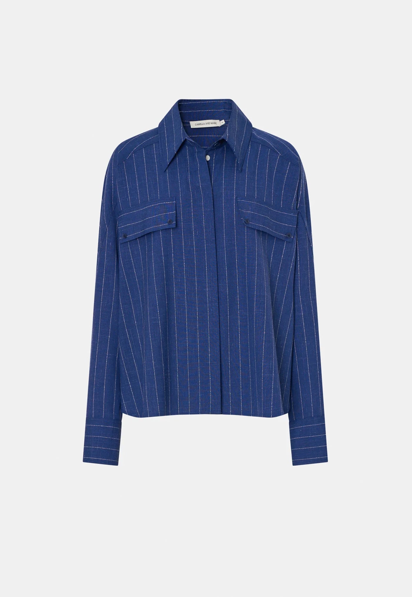 Alberto Shirt - Blue White Stripe