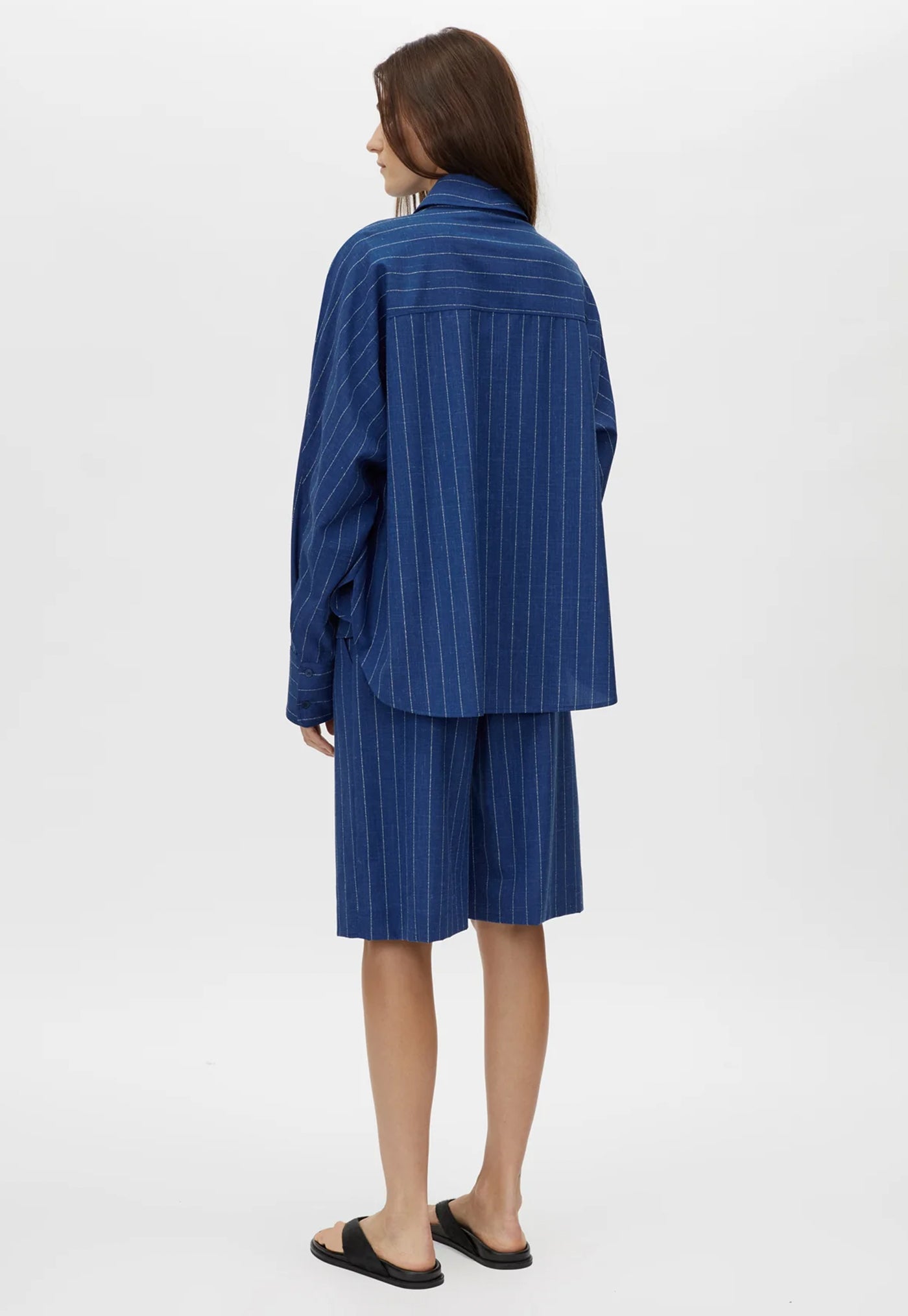 Alberto Shirt - Blue White Stripe