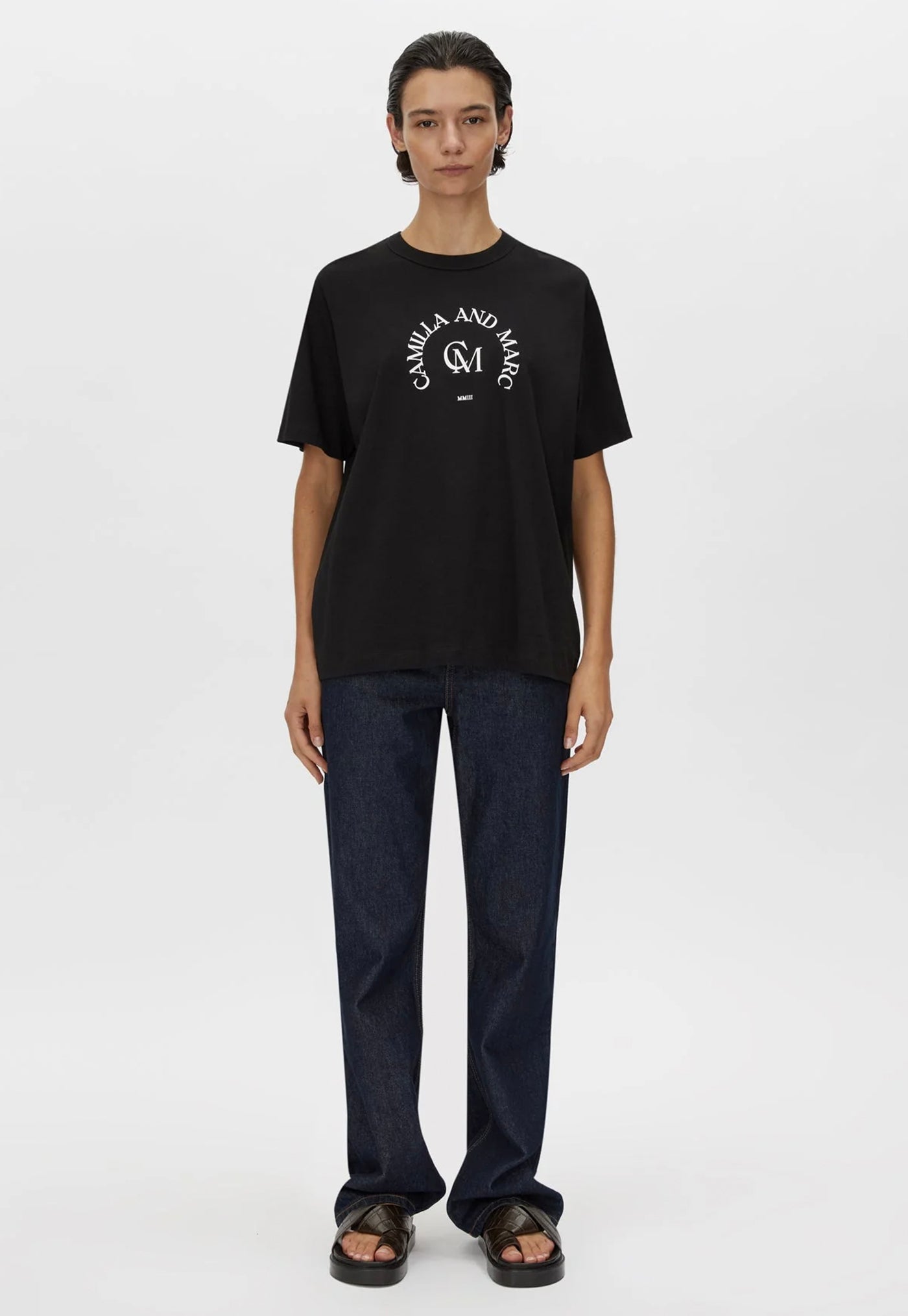 Karine Graphic Tee - Black