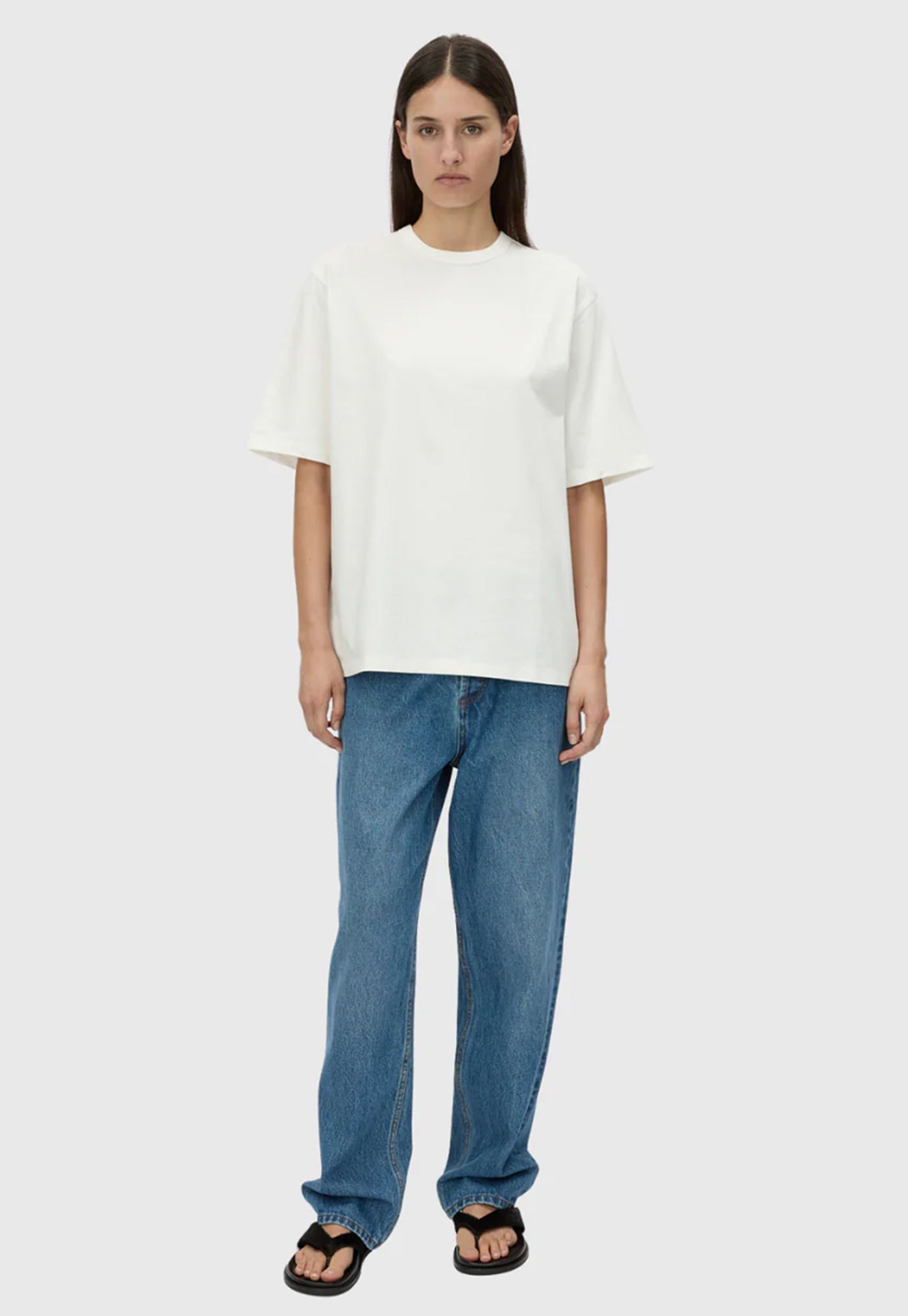 Eliasson Monogram Tee - Soft White/Slate