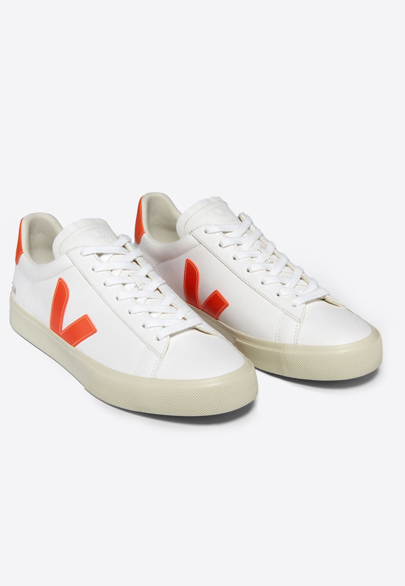 Campo Chromefree Leather - Extra White Orange Fluo sold by Angel Divine