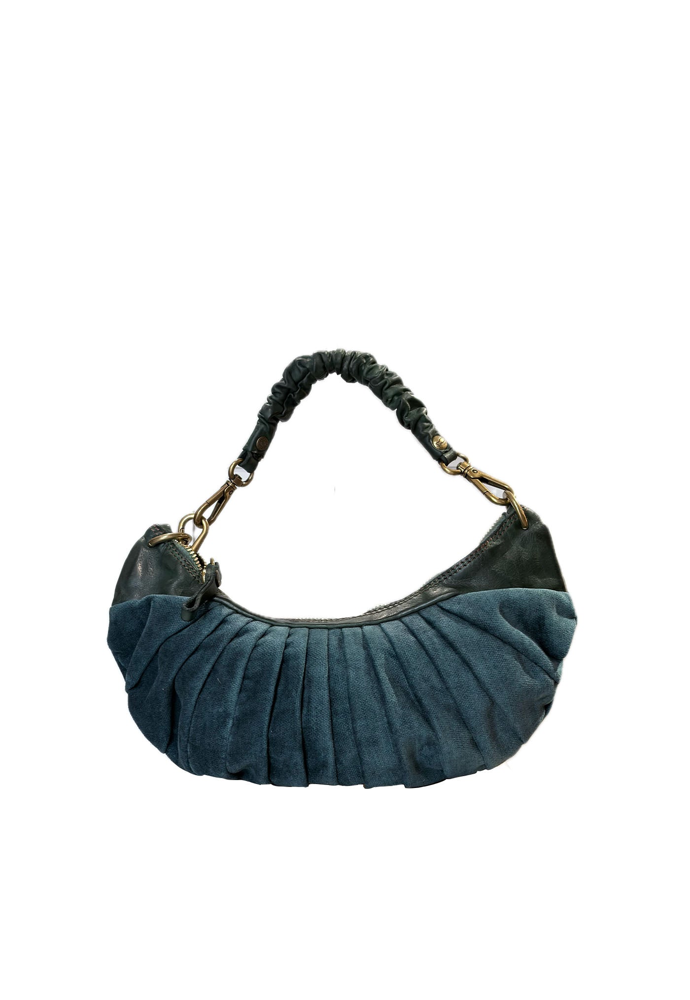 Luna Small Shoulder Bag - Petroleum/Bottle Green