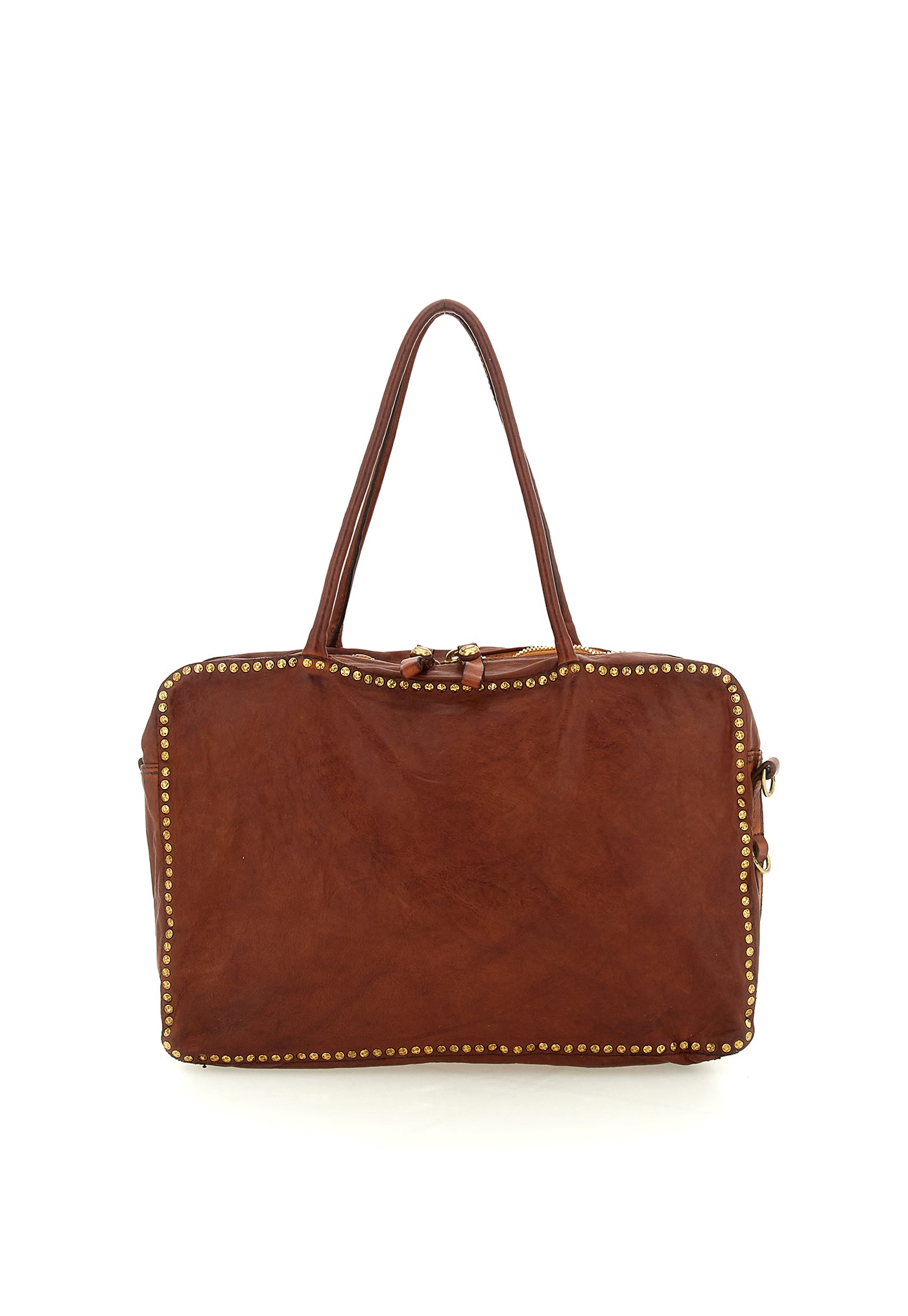 Simona Large Bowling Bag - Cognac