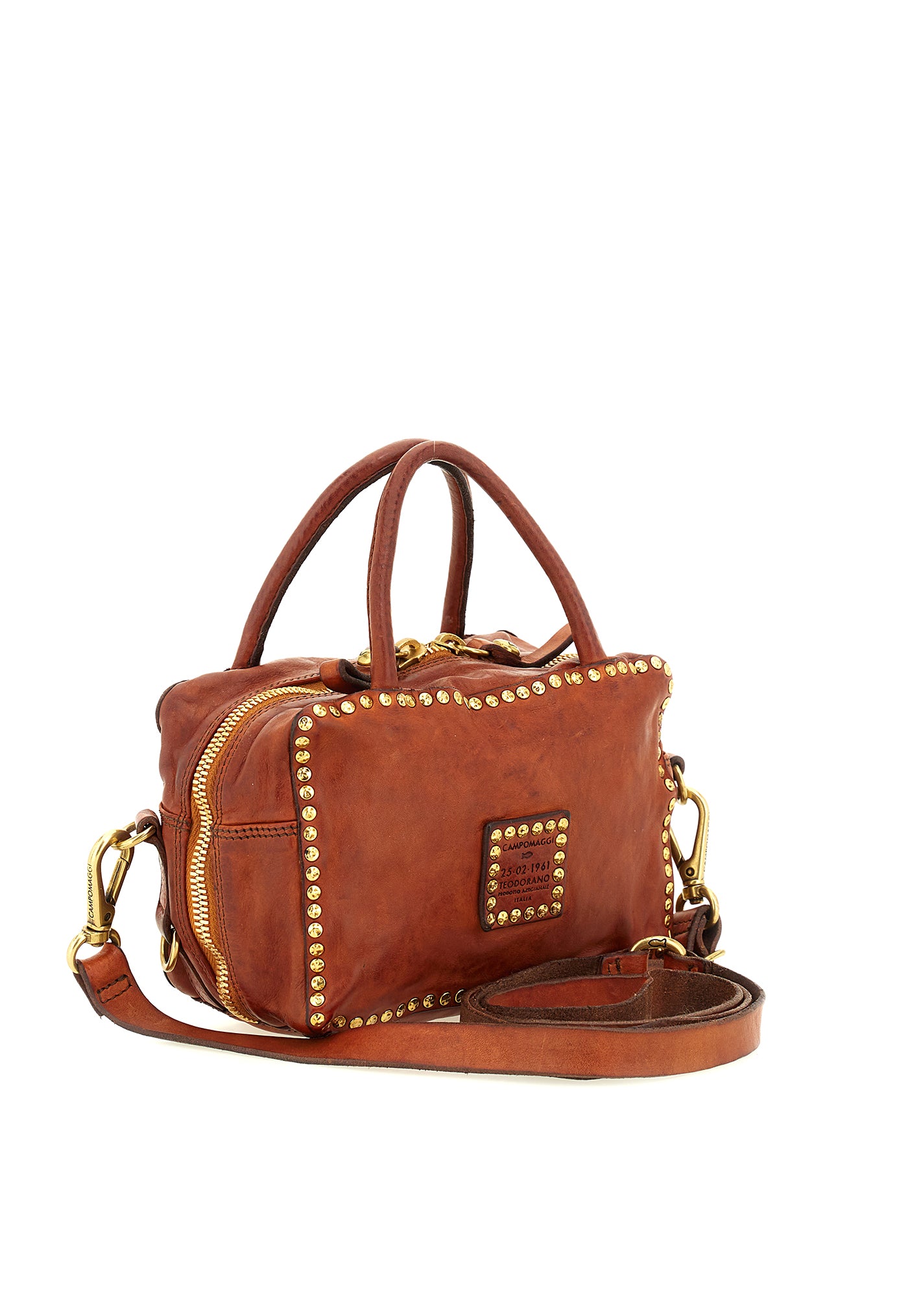 Simona Small Bowling Bag - Cognac