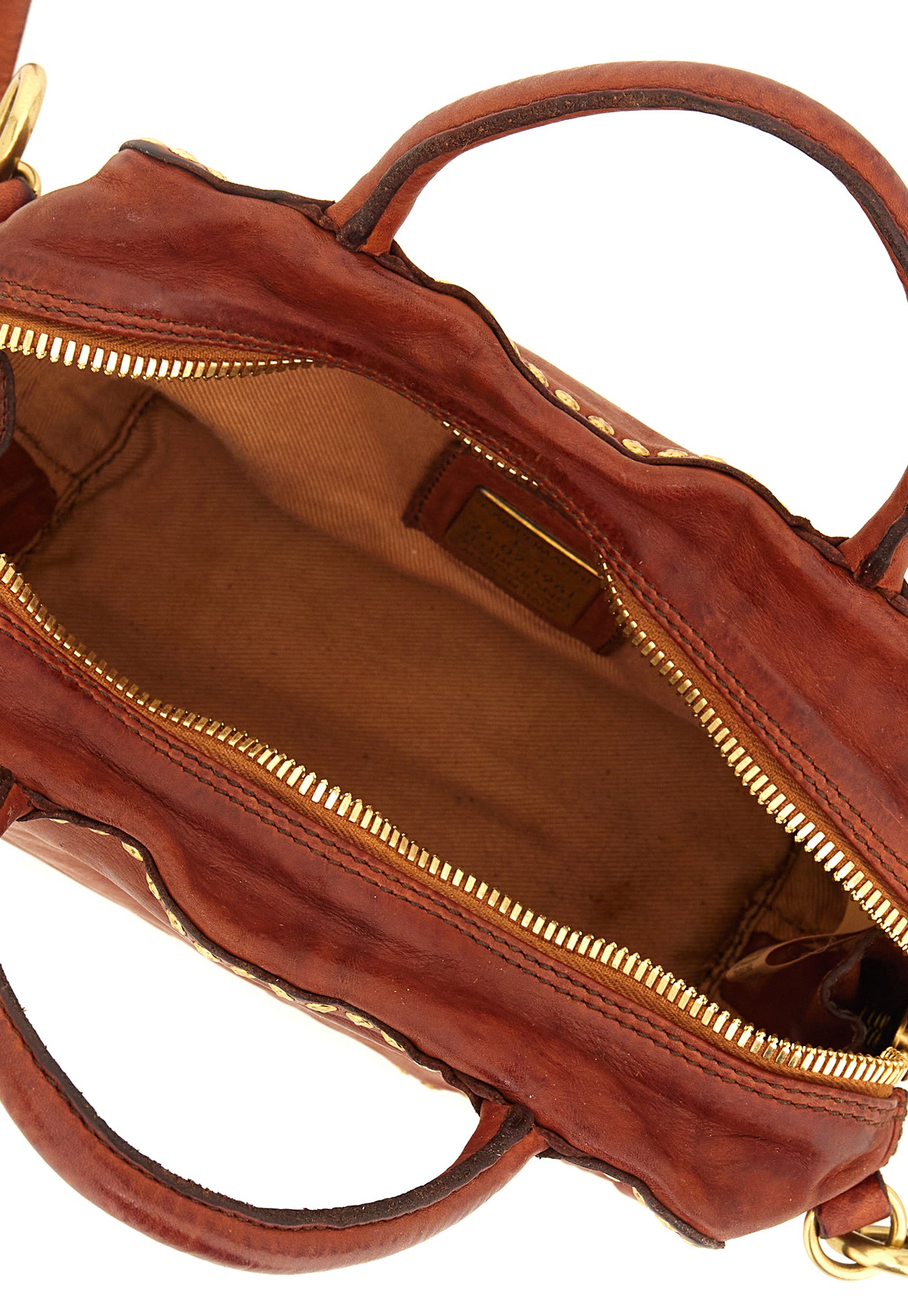 Simona Small Bowling Bag - Cognac