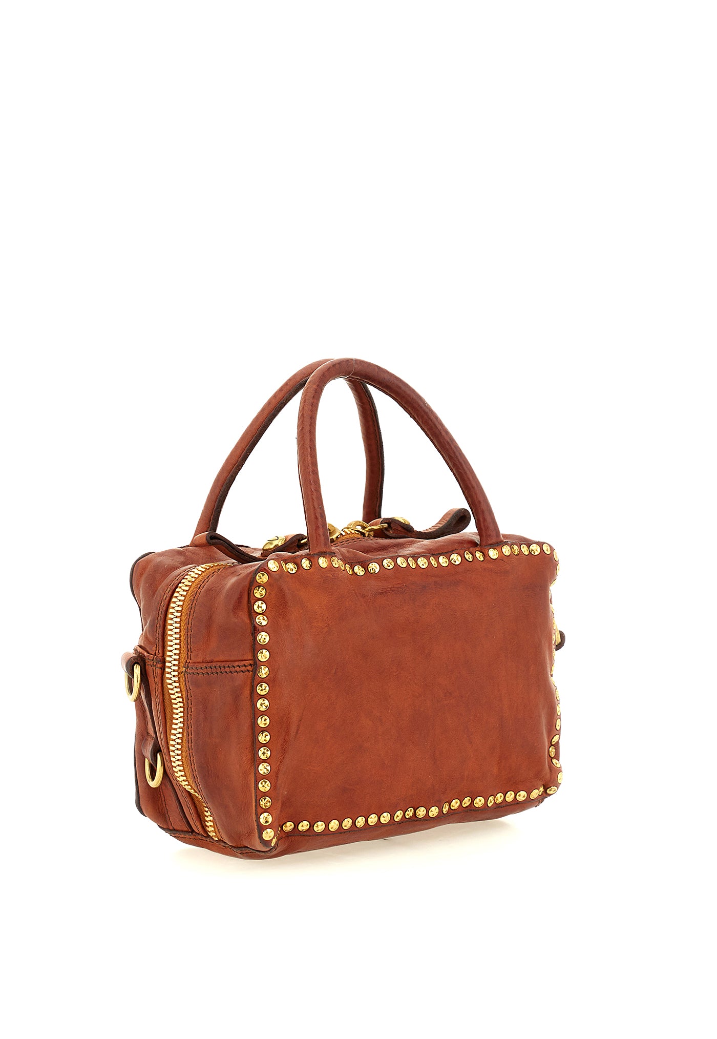Simona Small Bowling Bag - Cognac