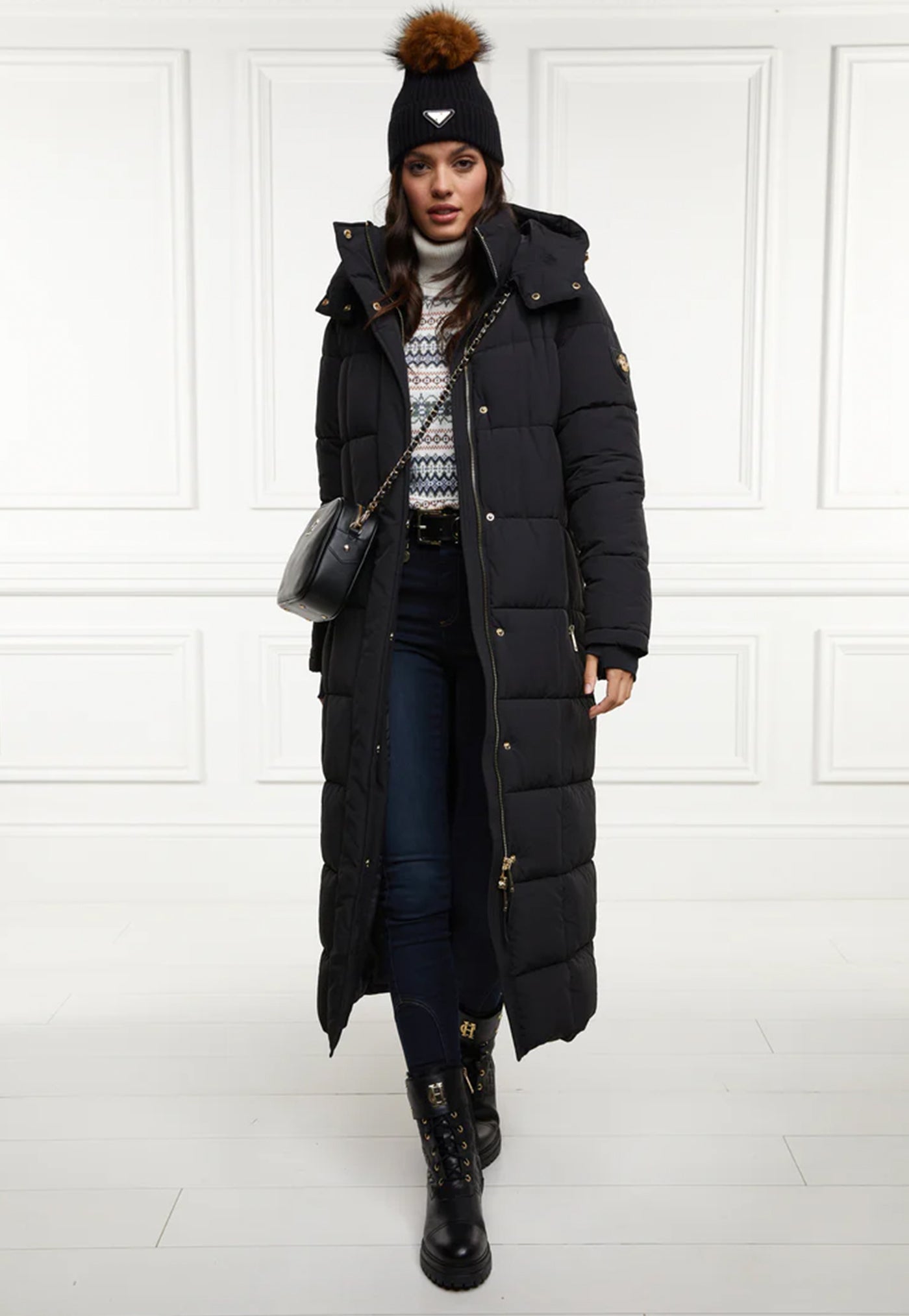 Carrington Longline Coat - Black