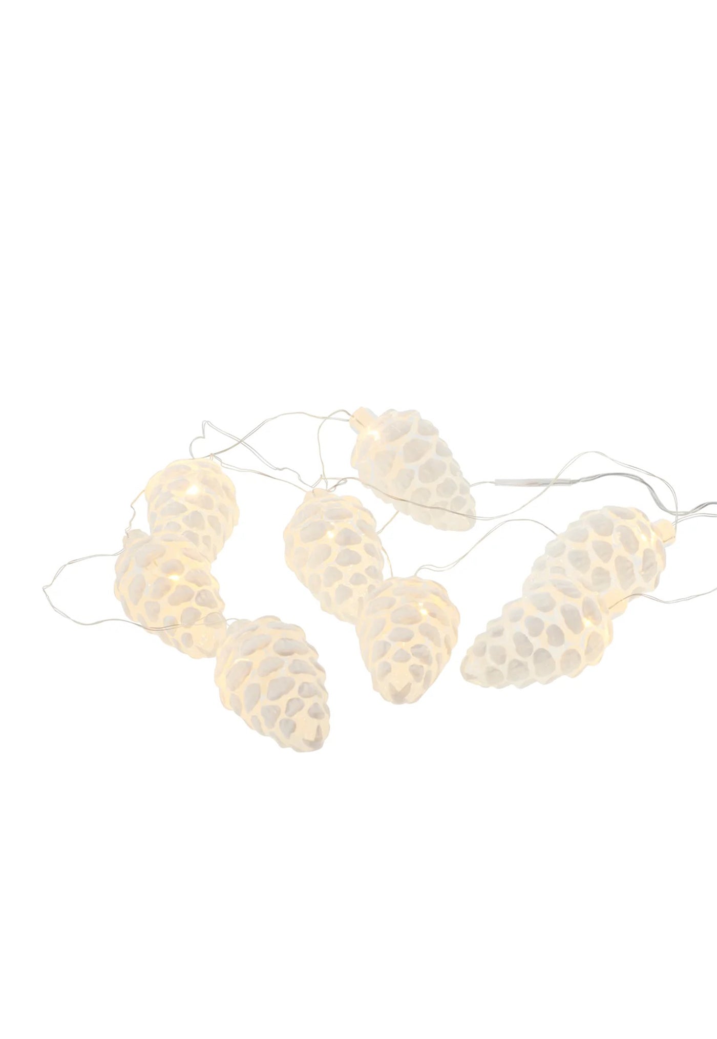 Celina Garland Pinecone - Snowy White Giftboxed sold by Angel Divine