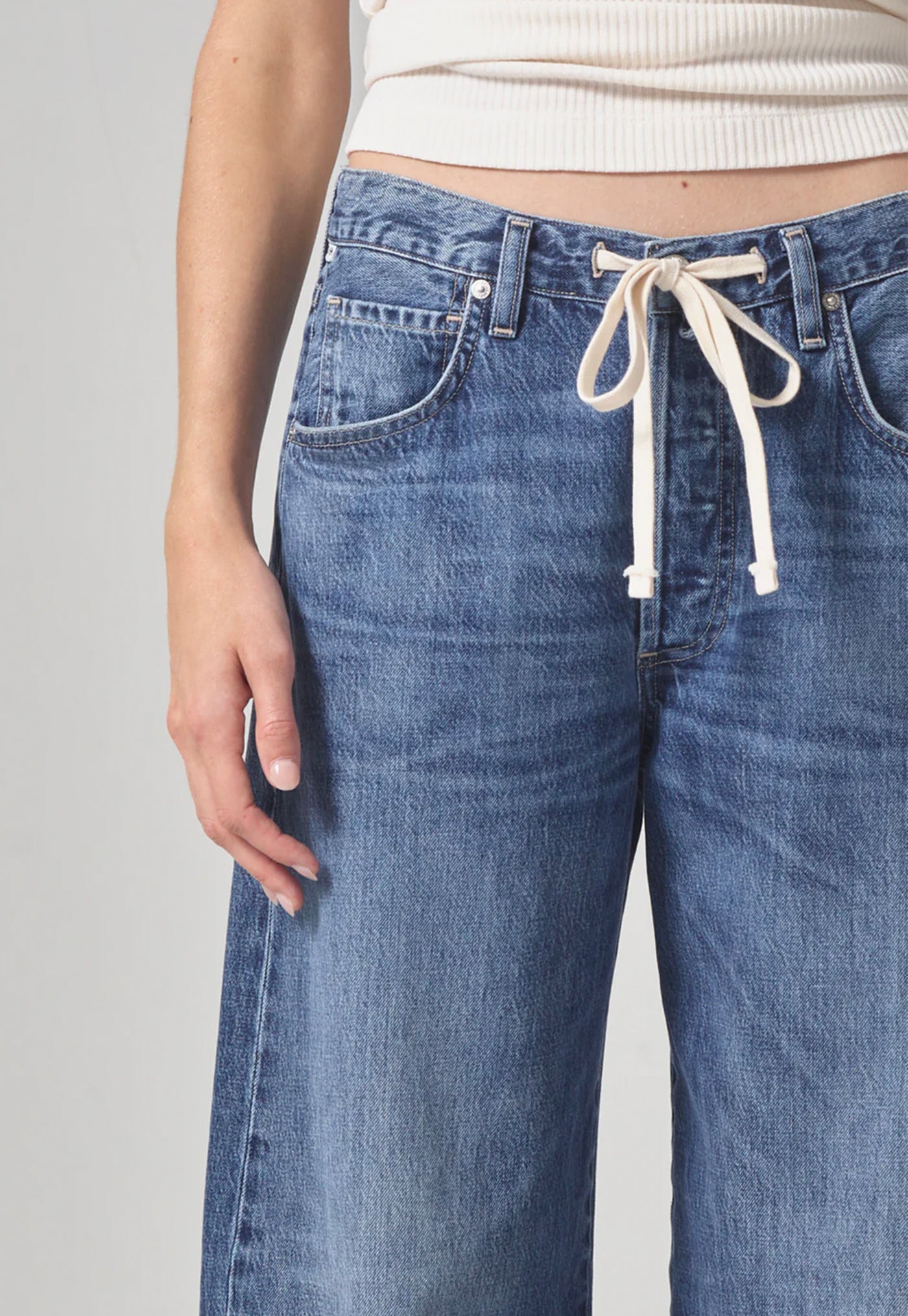 Brynn Drawstring Trouser - Atlantis