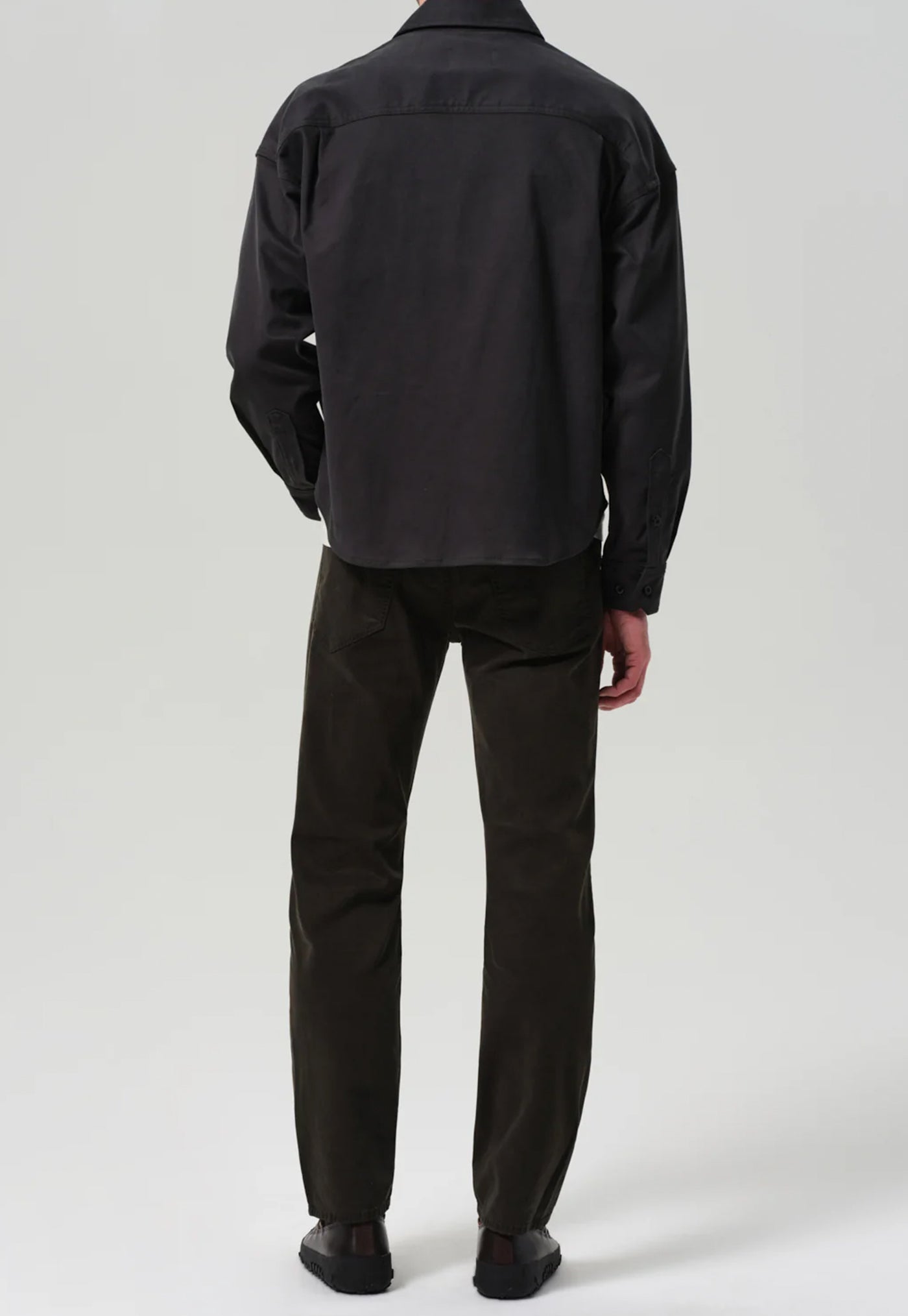 Elijah Straight Cashmere Touch Jean - Forest