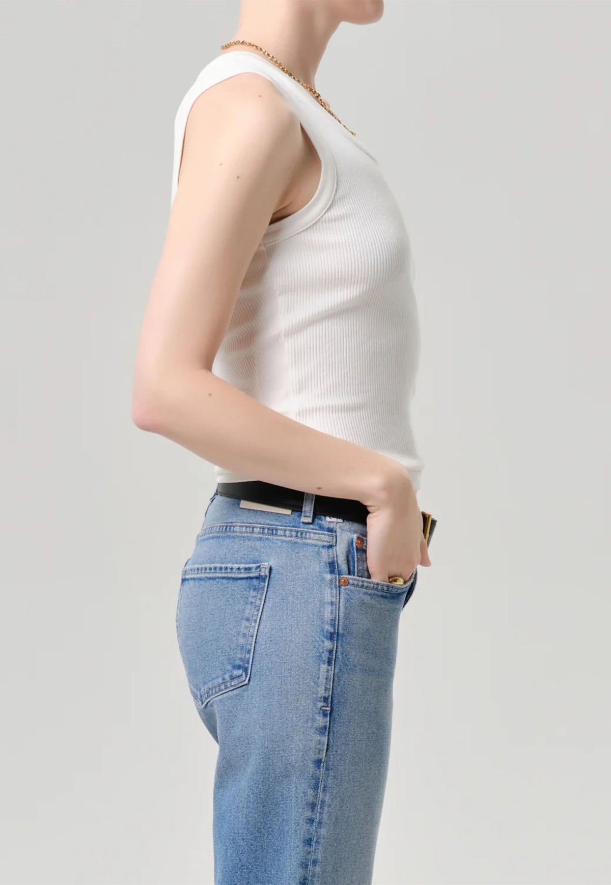 Isabel Rib Tank - Pashmina