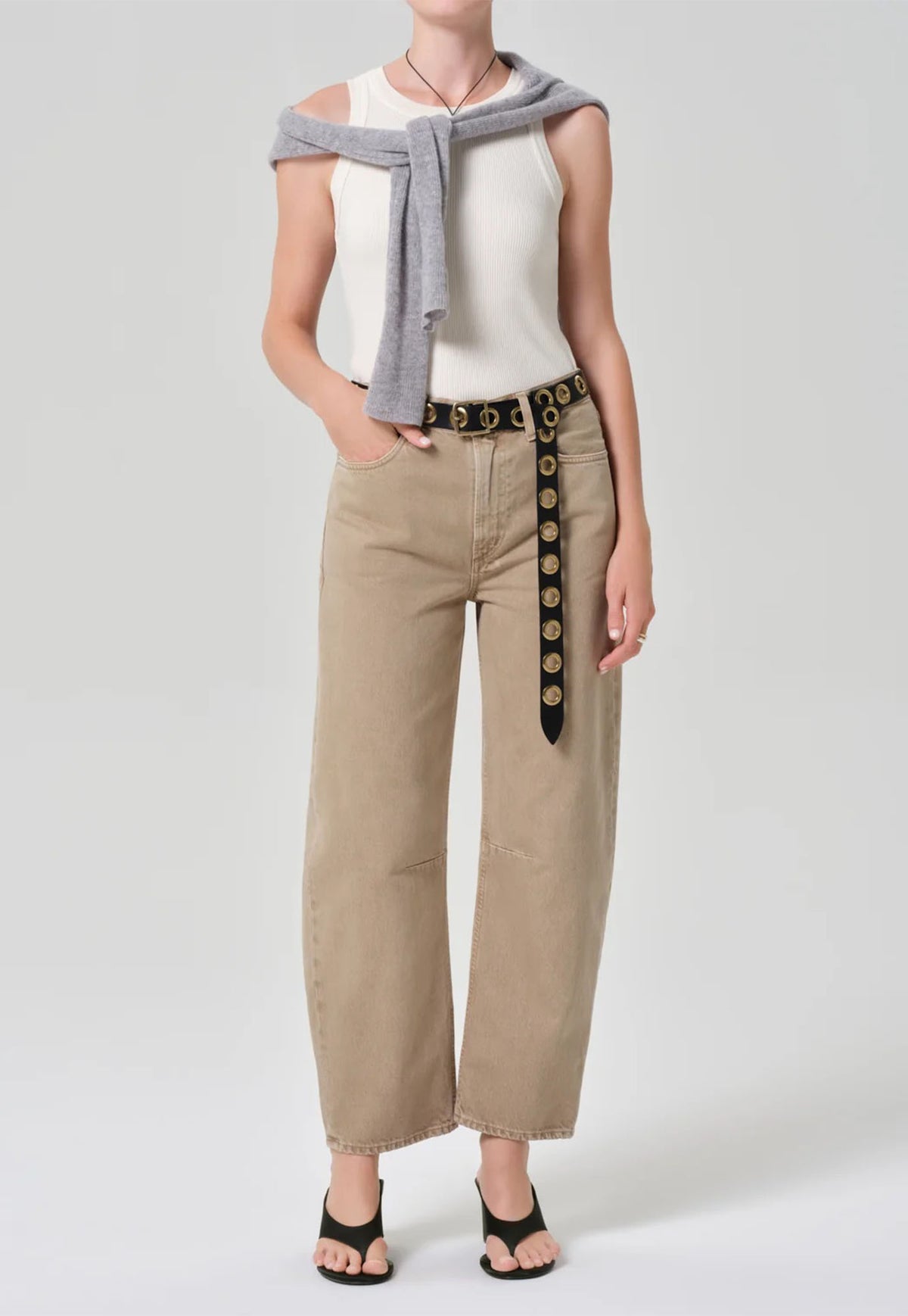 Isabel Rib Tank - Dune