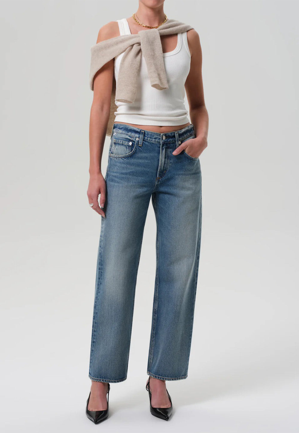 Lindz Low Rise Easy Straight Jean - Bijou