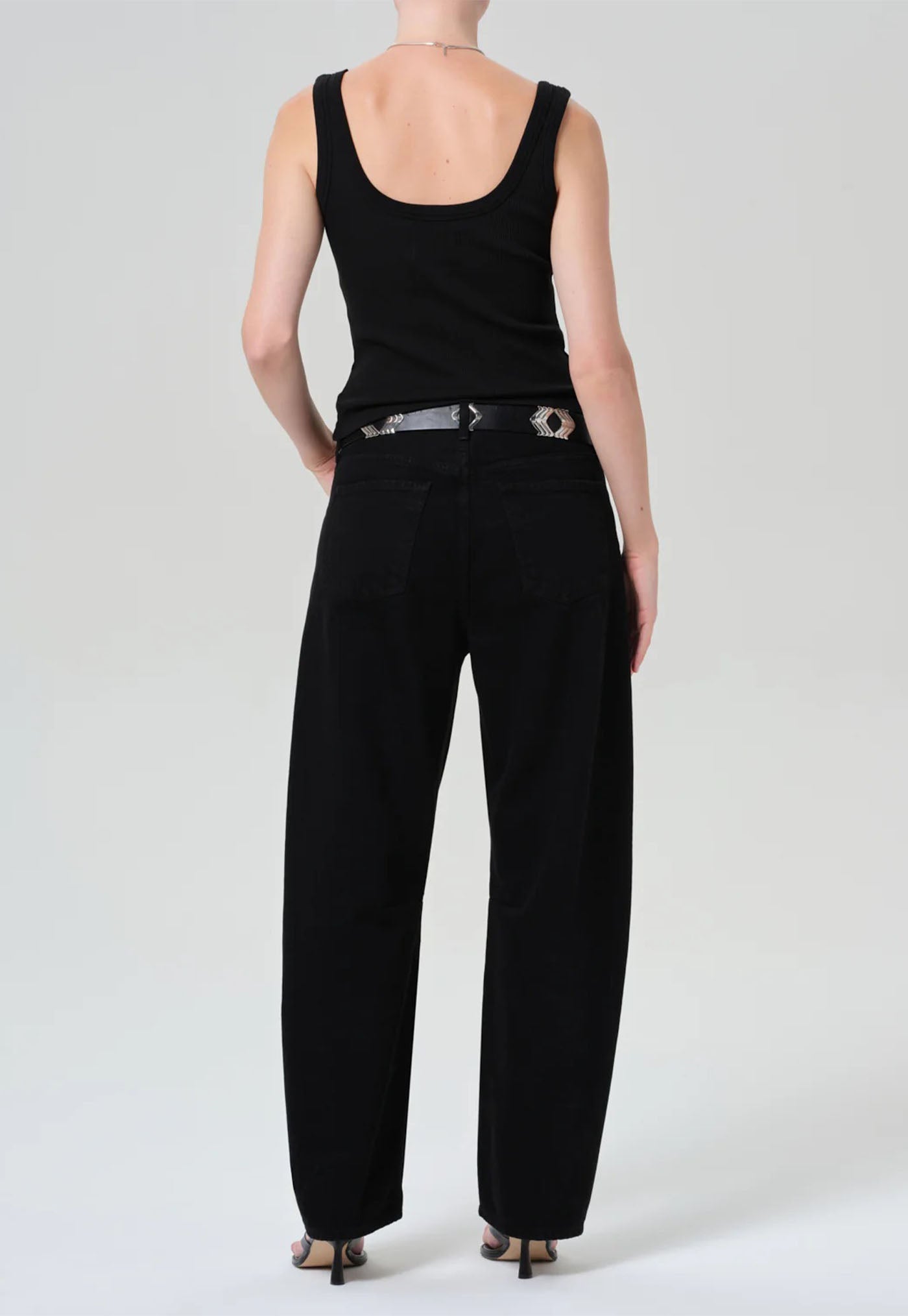Miro Long Relaxed Jean - Solid Black
