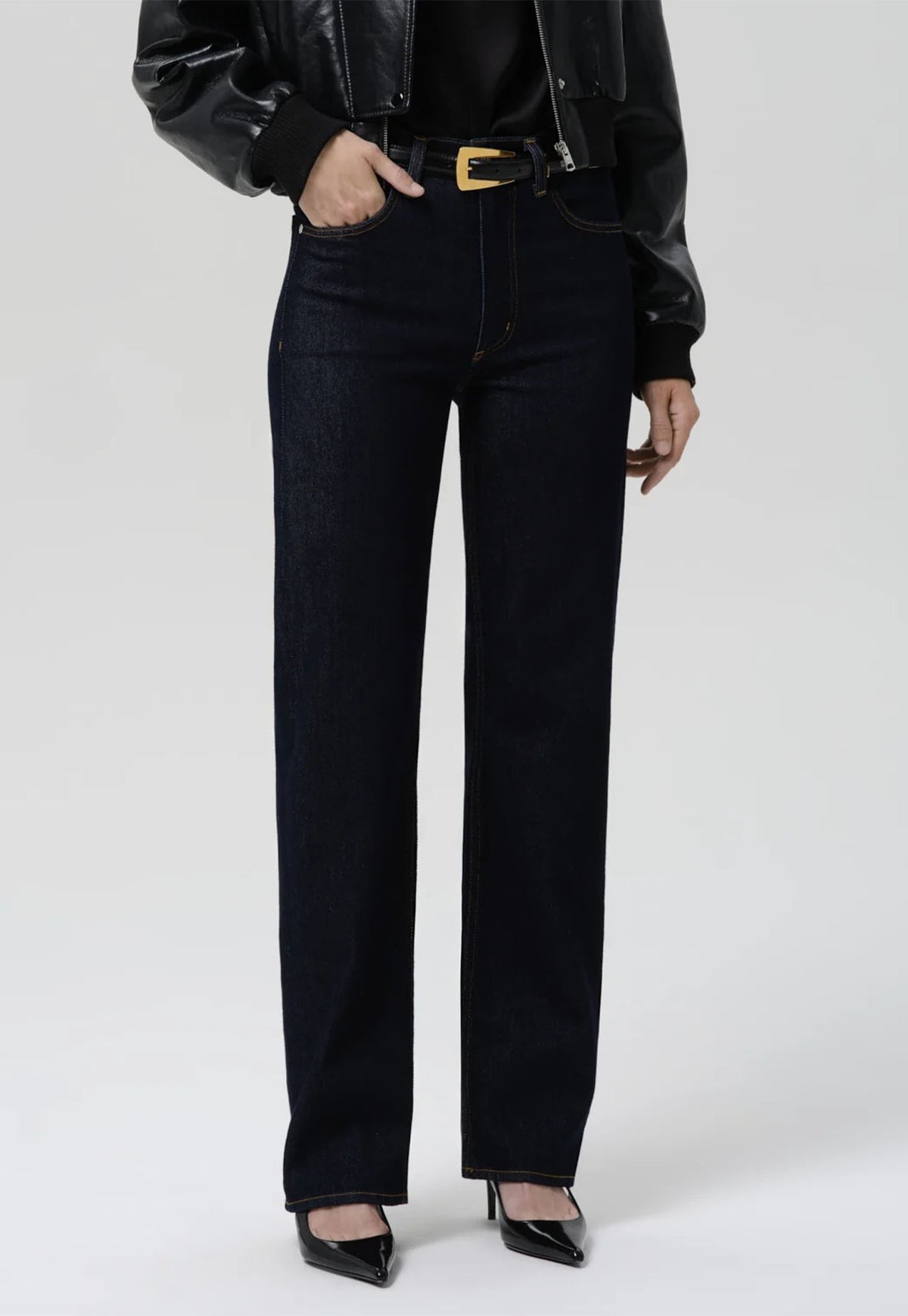 Palma Straight Long Clean Hem - Inky Rise