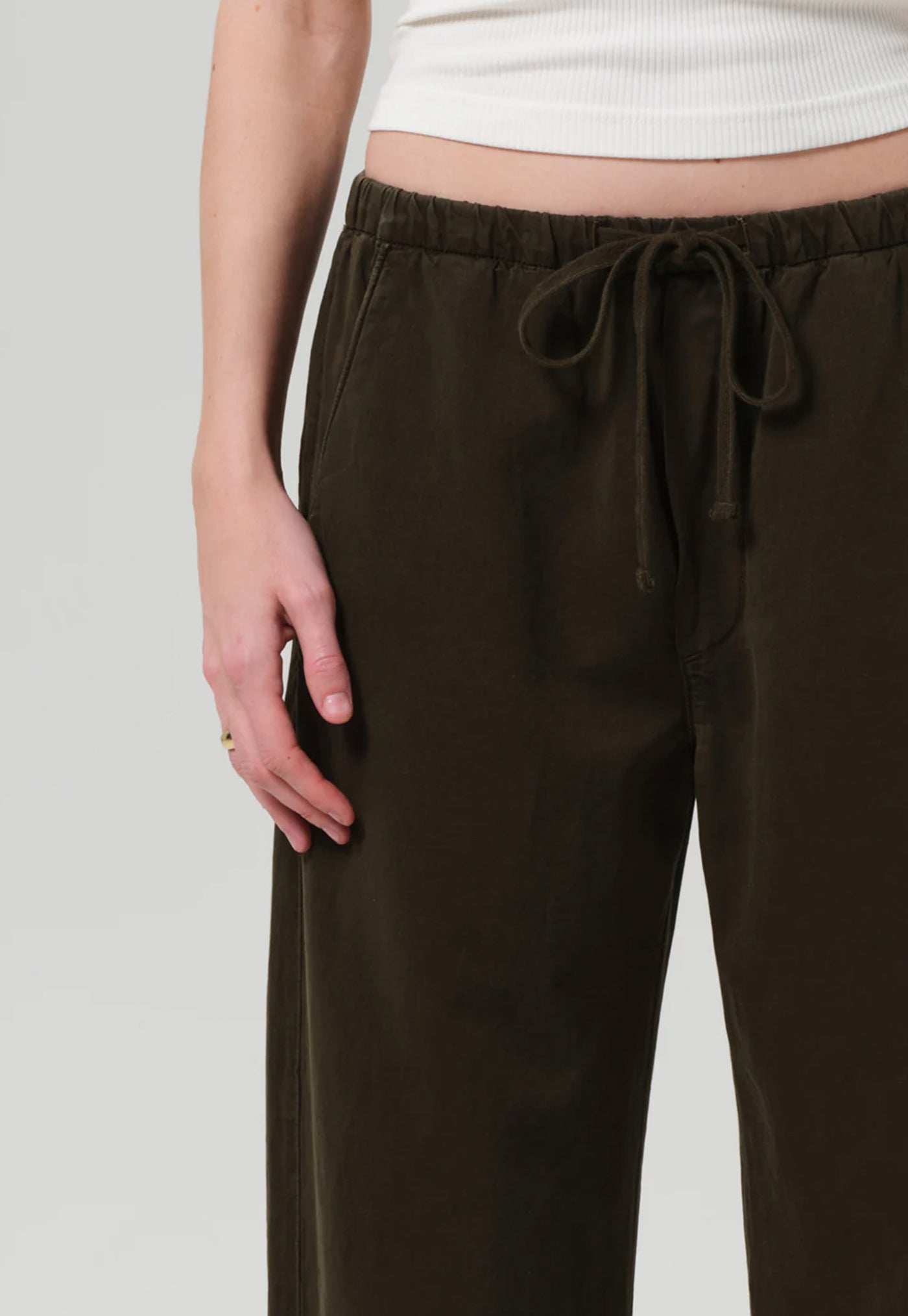 Aurora Pull On Pant - Dark Olive