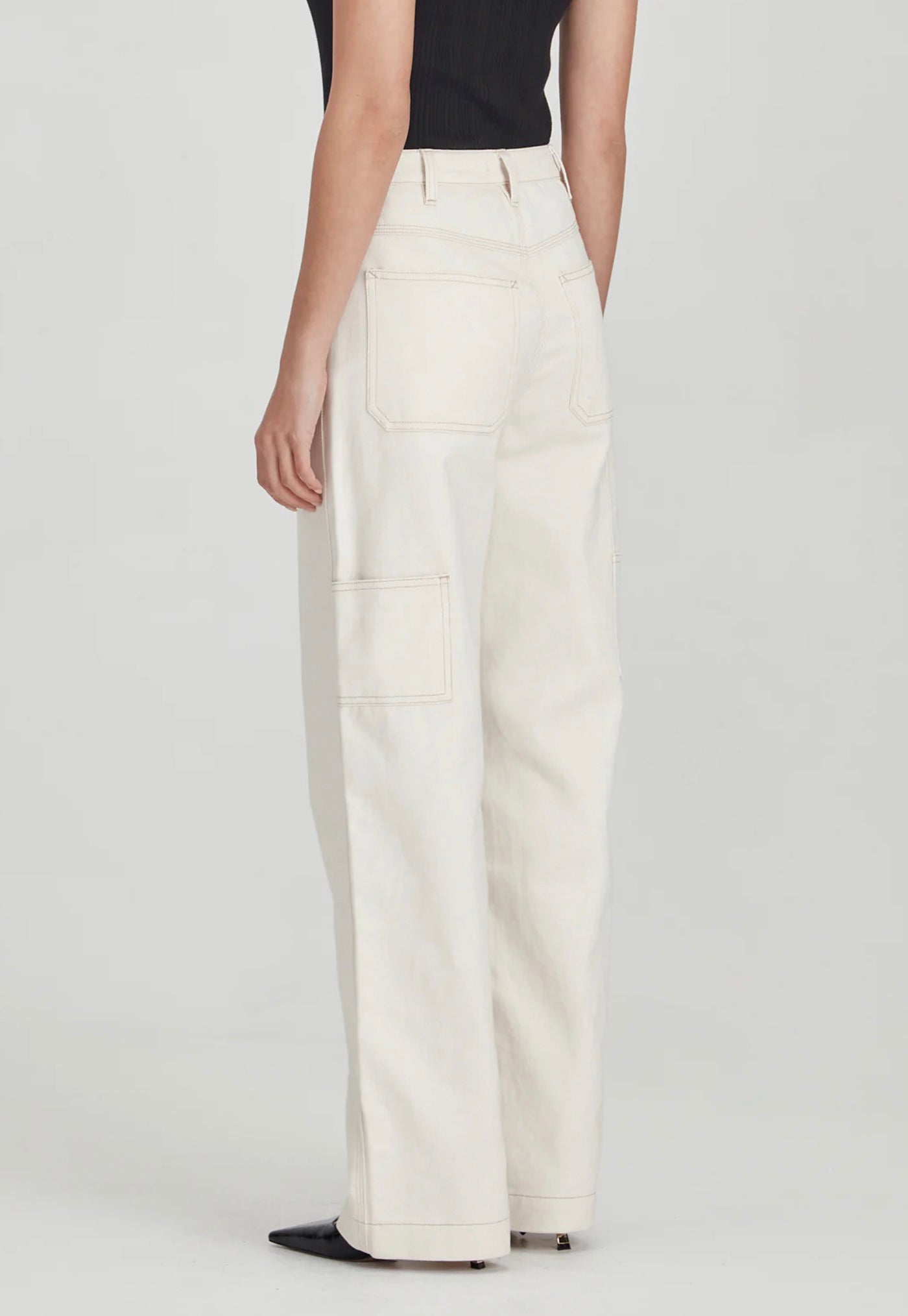 Carpenter Pant - Ecru sold by Angel Divine