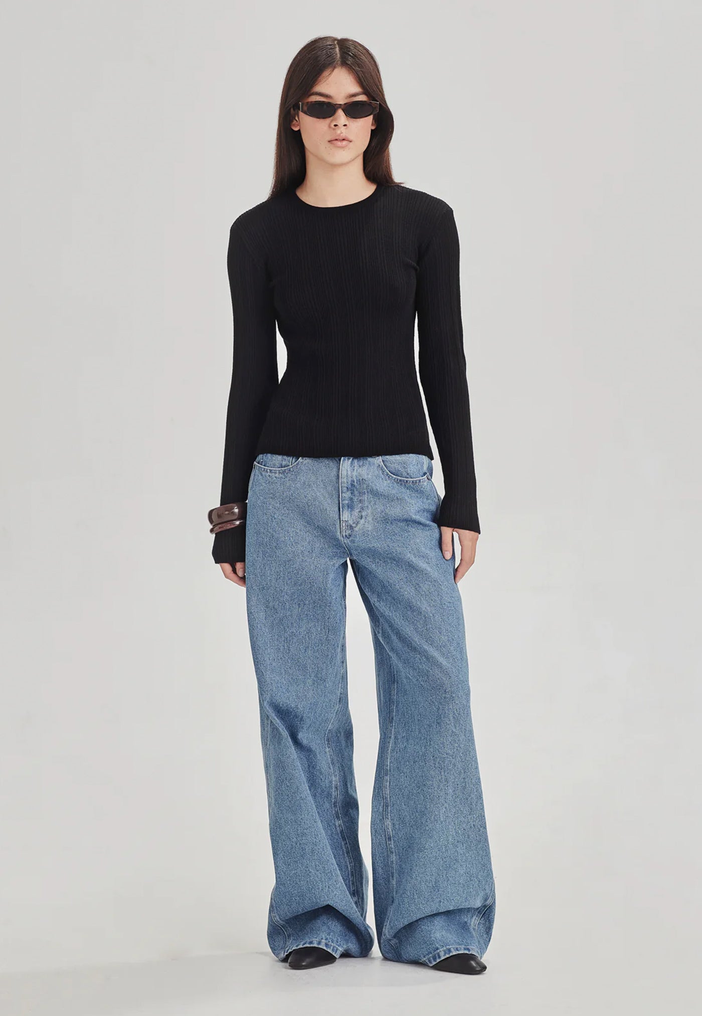 Superfine Wool Base Knit L/S - Black