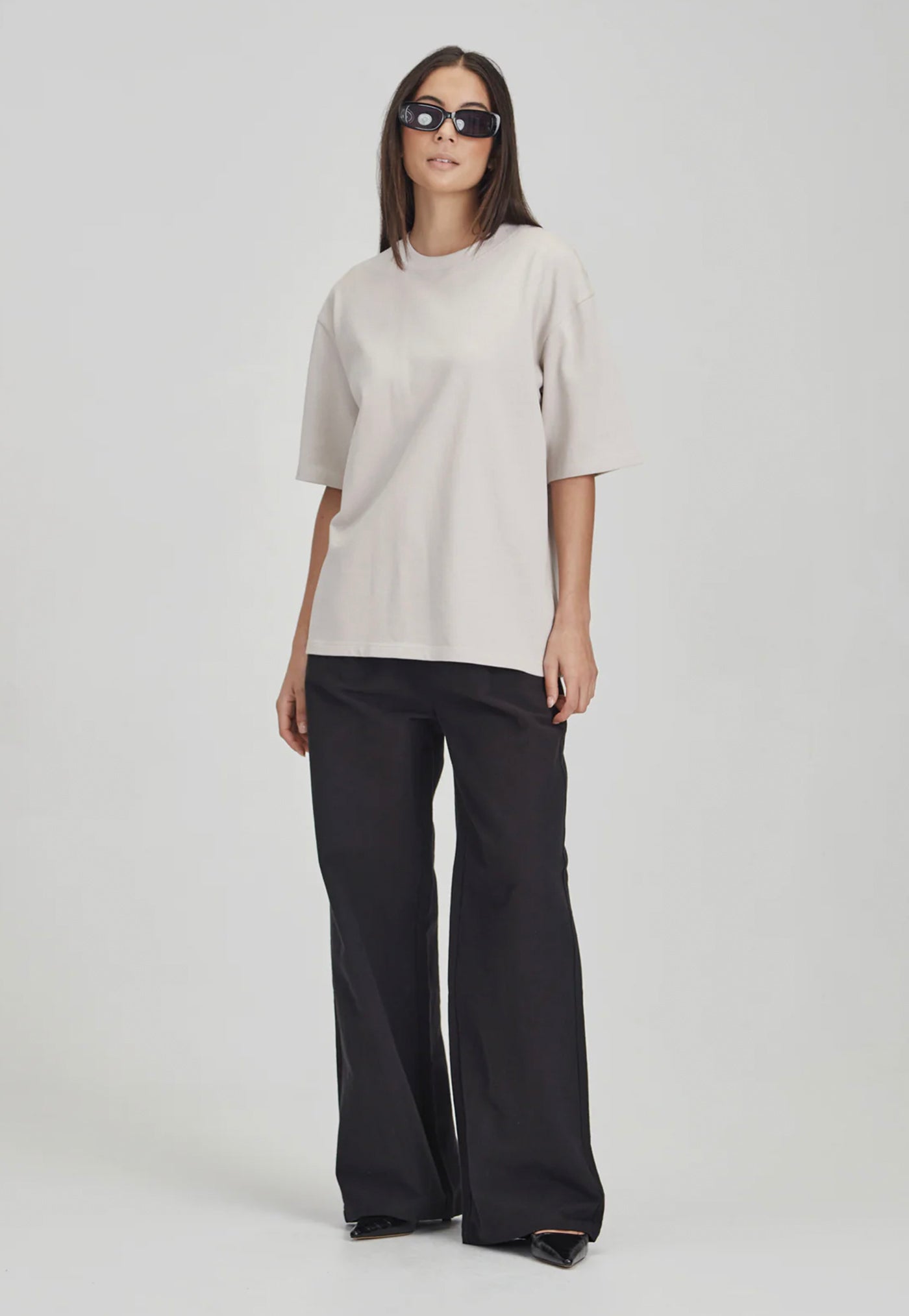 Heavy Longline Tee - Pumice sold by Angel Divine