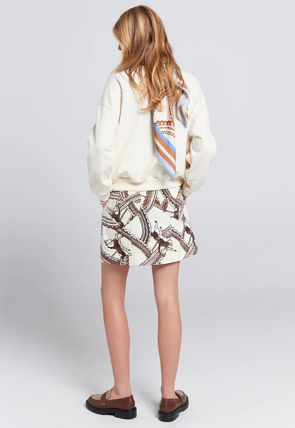 County Skirt - Cream Multi