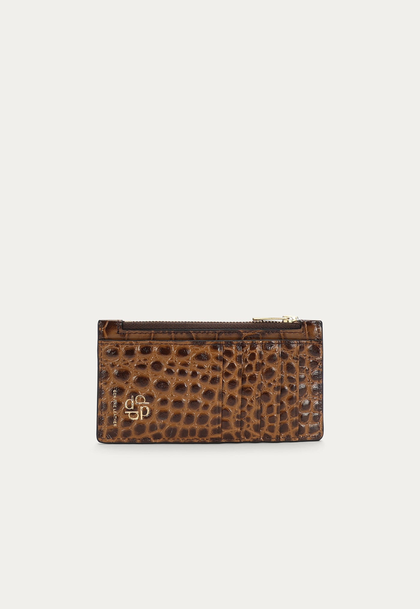 Card Holder - Toffee Croc