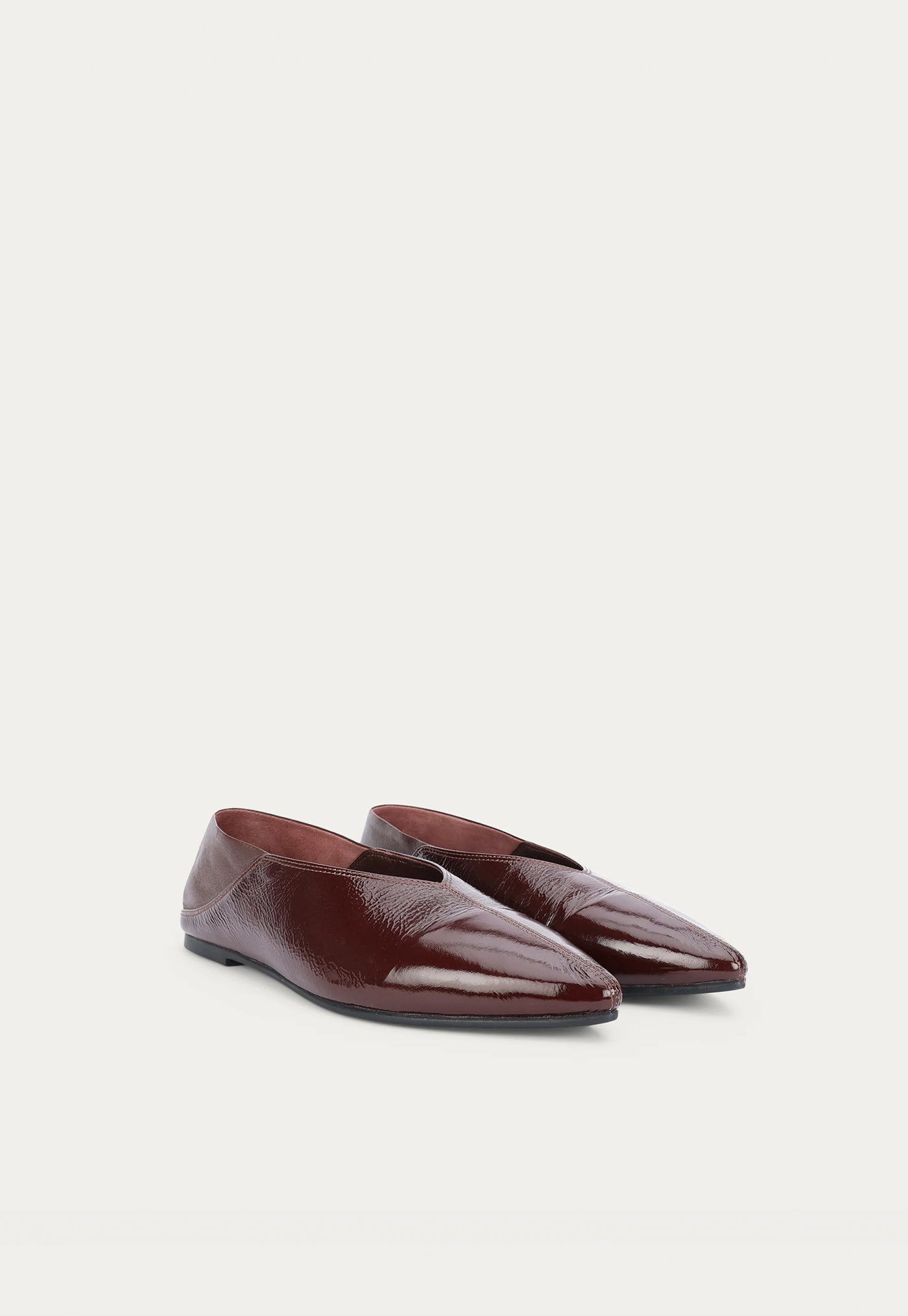 Epona Flat - Burgundy Patent