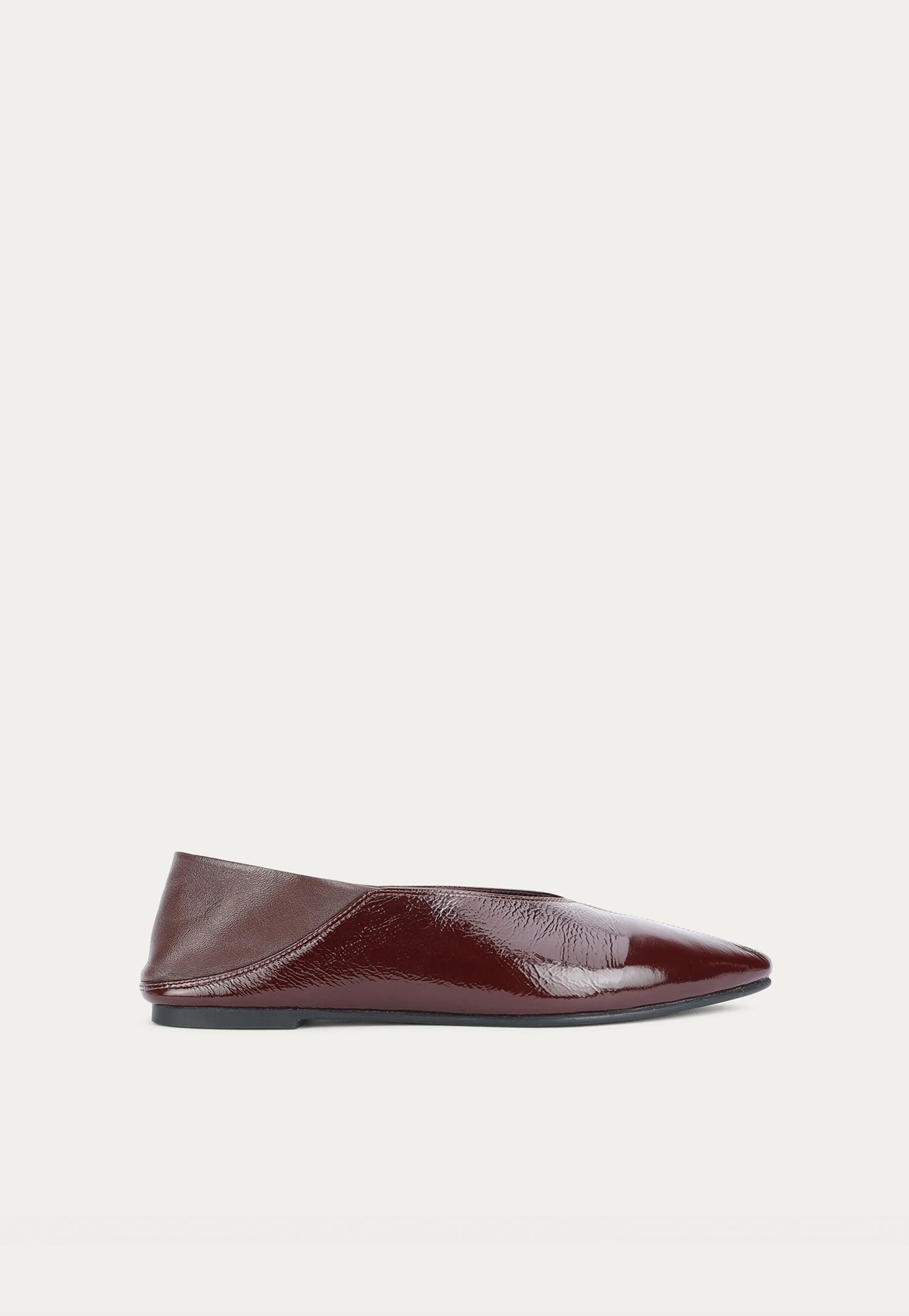 Epona Flat - Burgundy Patent