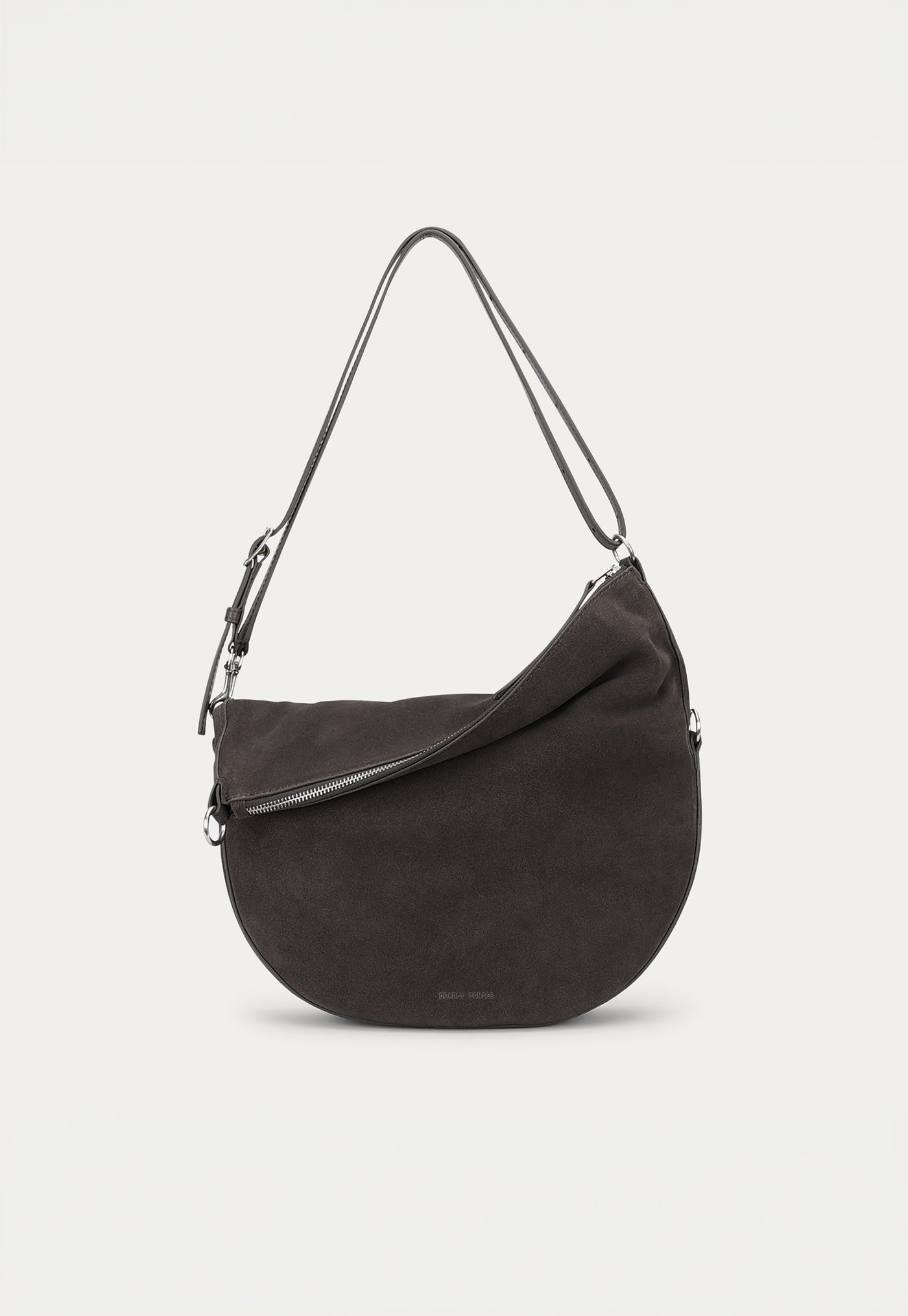 Leopard Hobo - Asphalt Suede