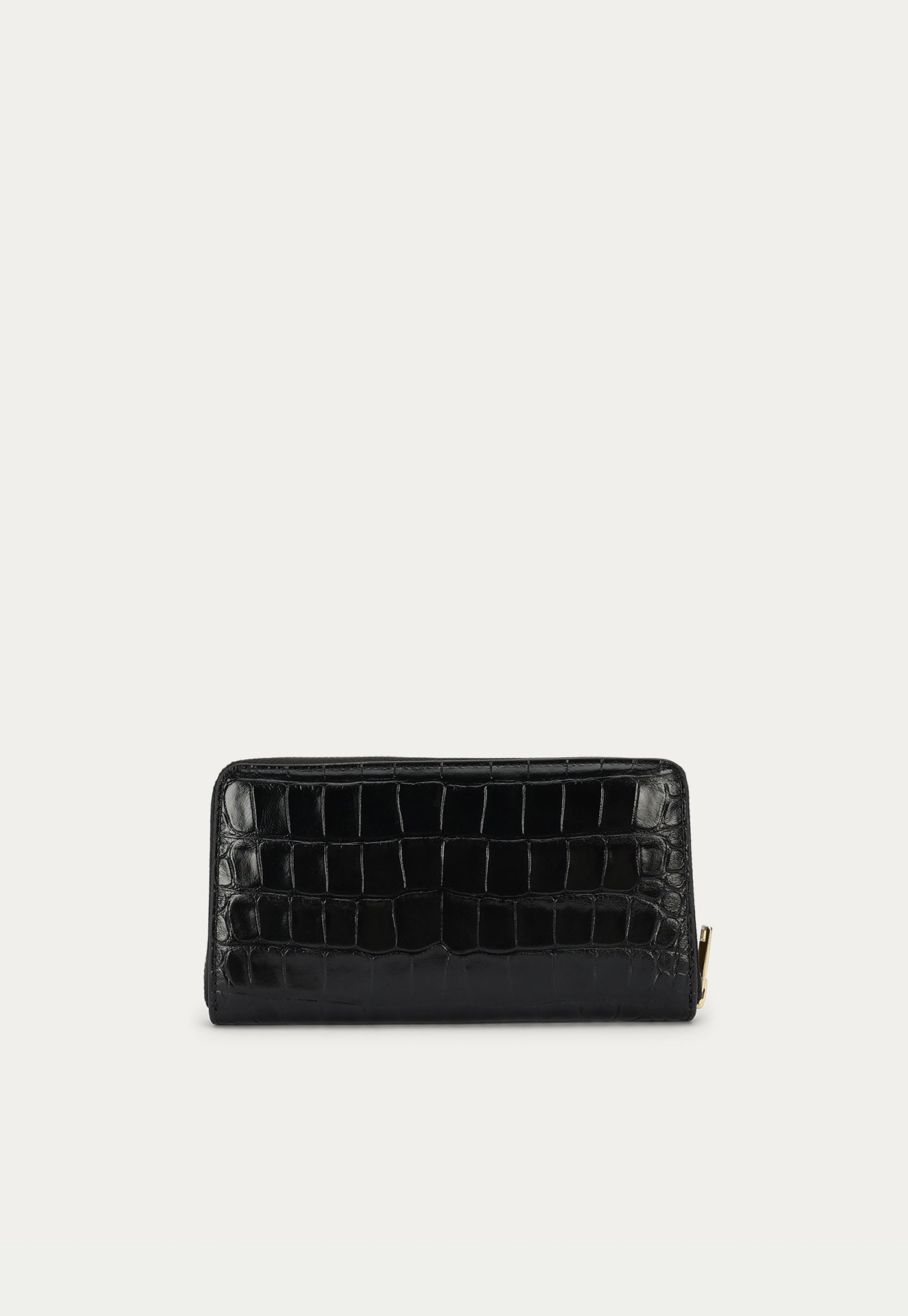 Maxi Wallet - Black Croc