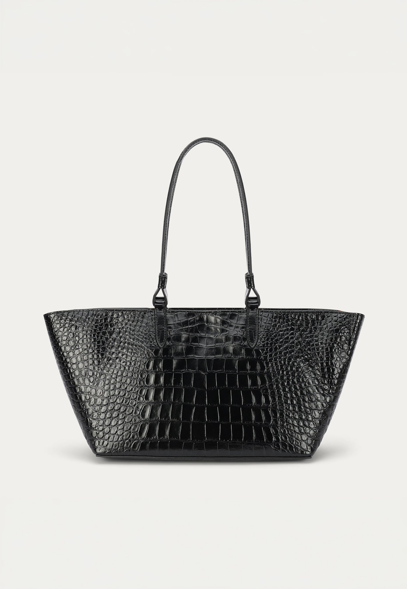 Medium Bandit Tote - Black Croc