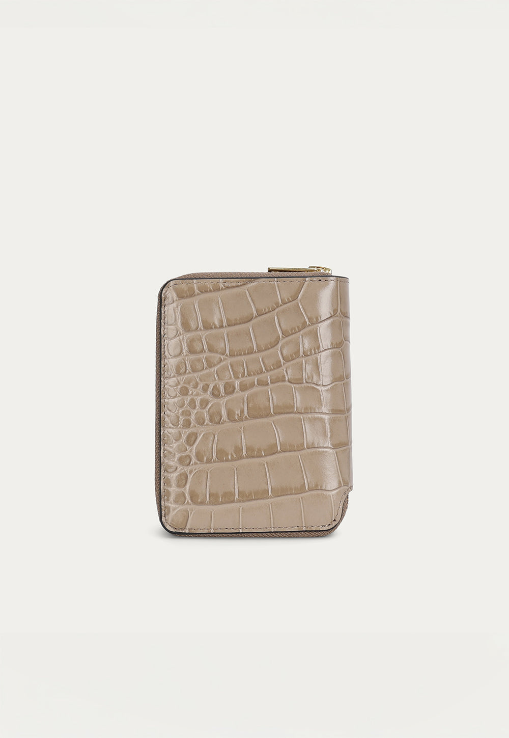 Mini Wallet - Oat Croc