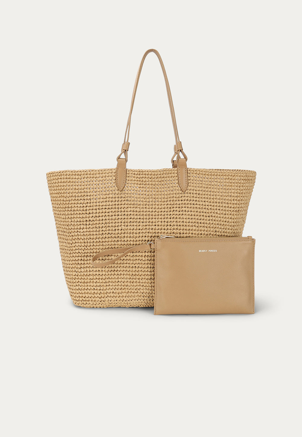 Mr Bandit Tote - Natural Raffia