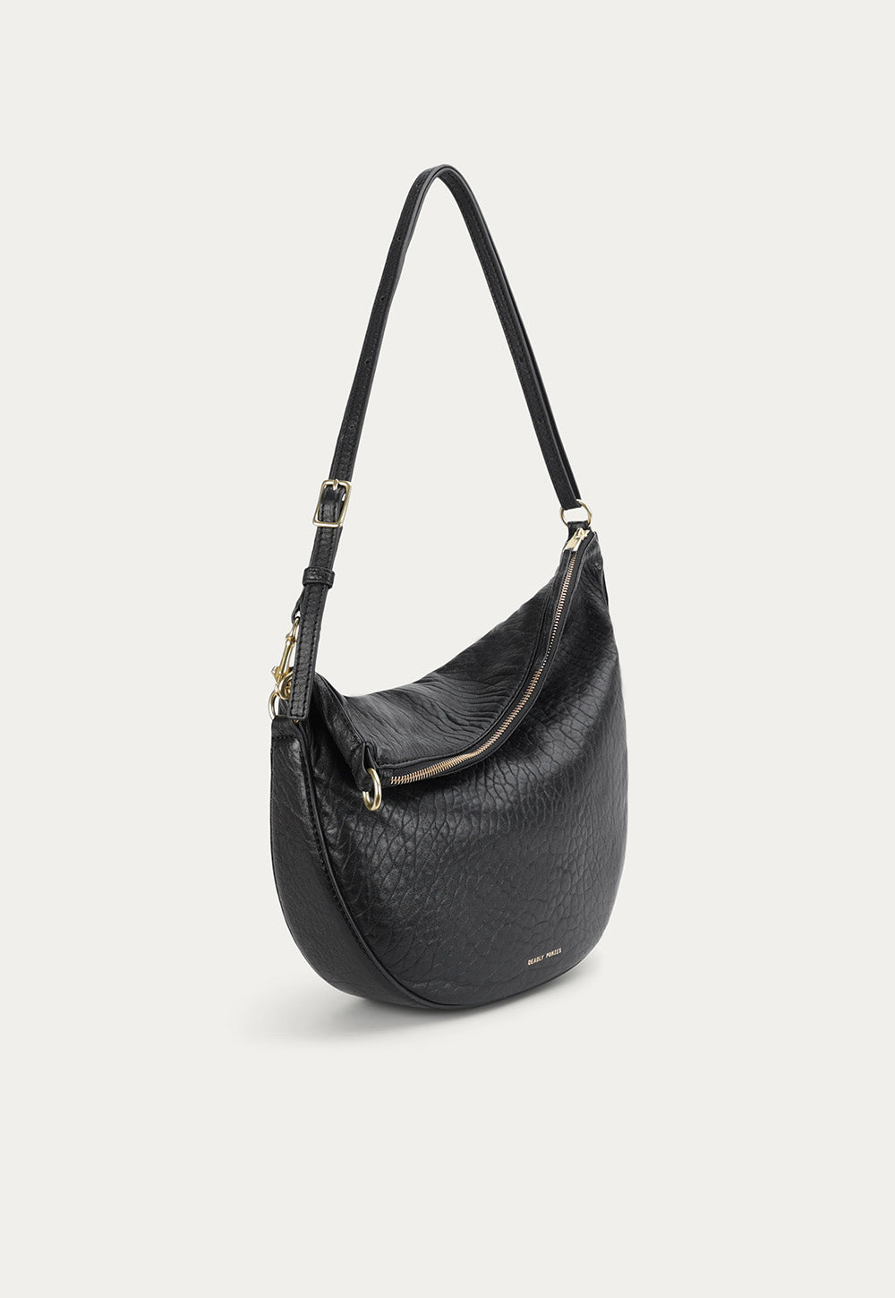 Leopard Hobo - Black Bulle/Brass