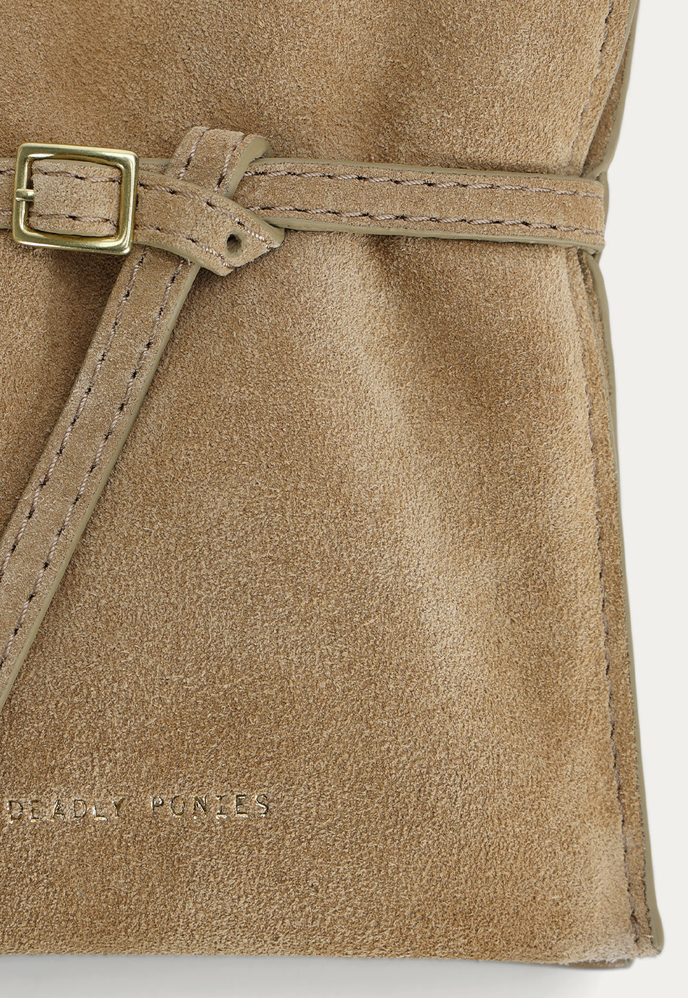 Mr Penny Pouchette - Oat Suede